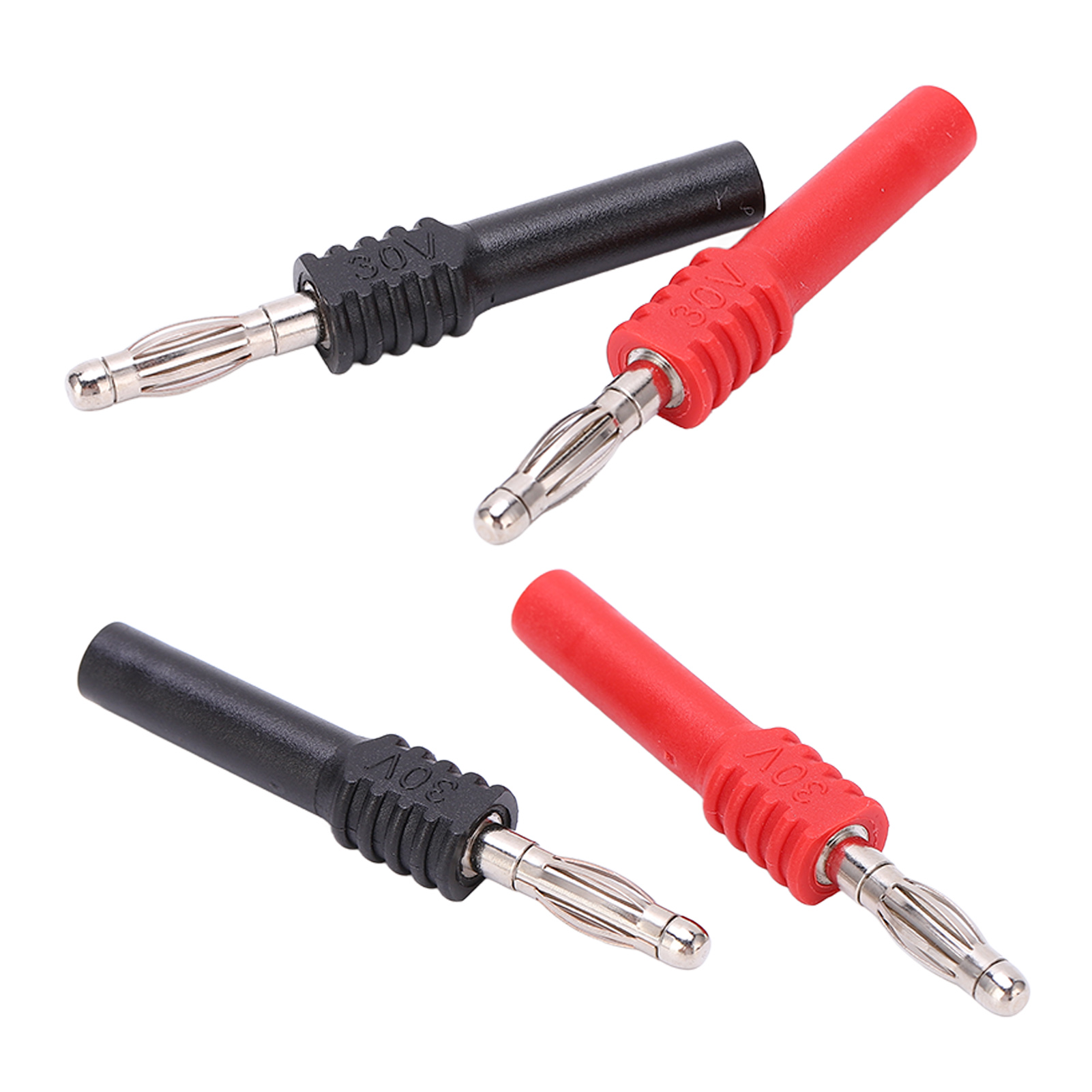 Packung Mit 5 J.20025 Bananensteckern, 4-mm-stecker Auf 2-mm-buchse, Industriestecker