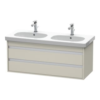 Duravit Waschtischunterschrank Ketho 115x45,5cm, Tau, 2 Schubk., wandhängend