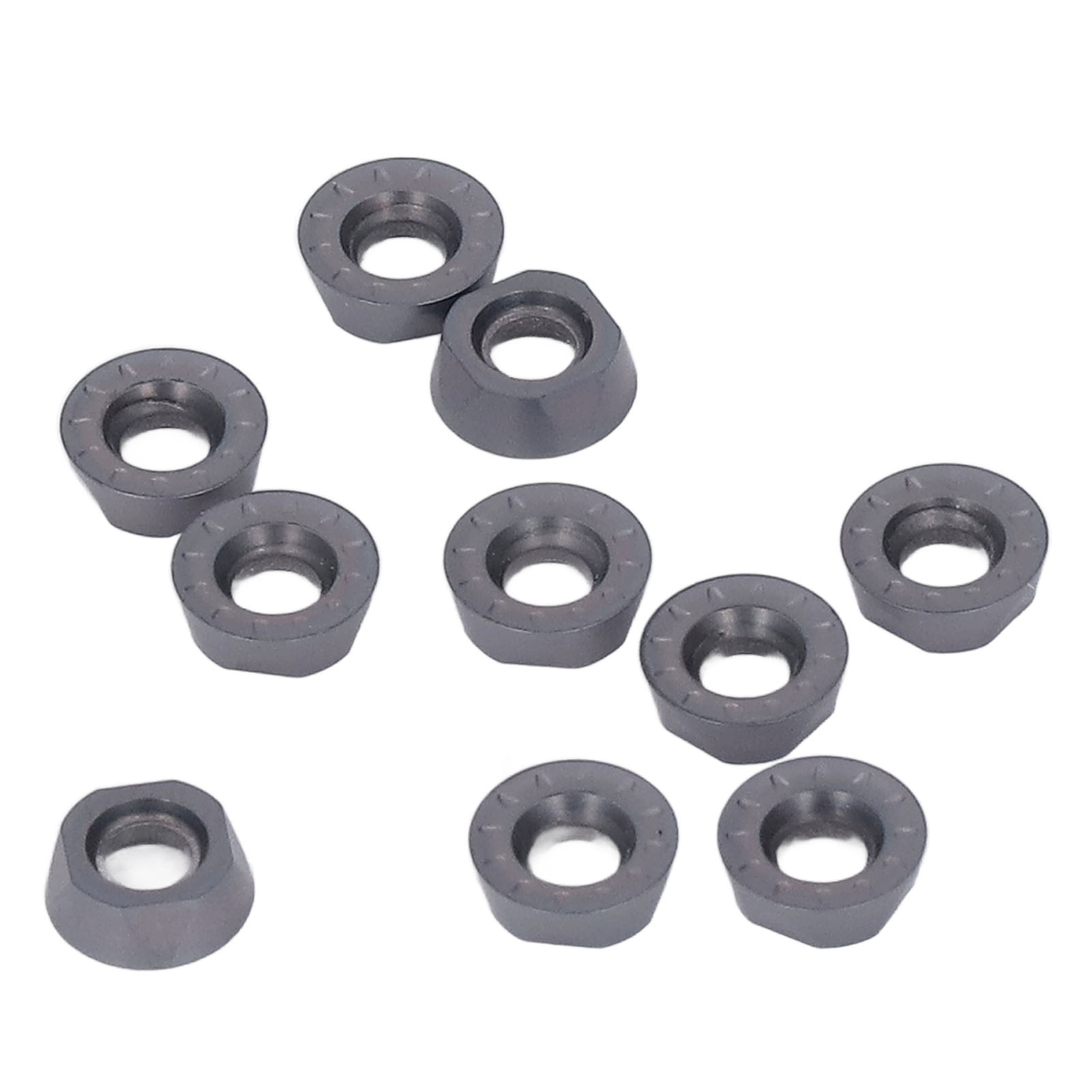 Satz Mit 10 Hartmetall-dreheinsätzen, Cnc-fräs- Und Drehwerkzeuge, Set Für Holz Und Metall