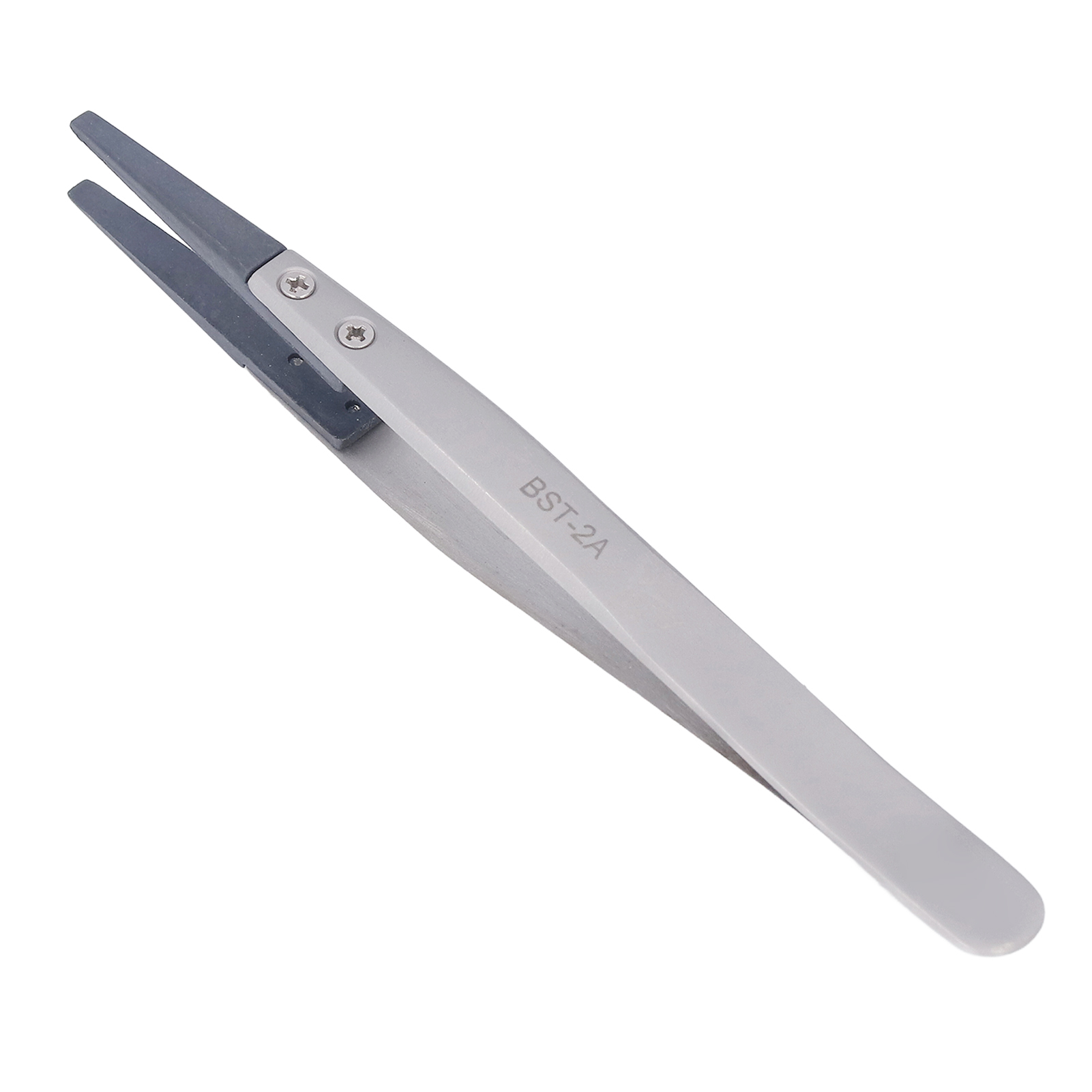 Esd-antistatikpinzette, Flache Spitze, Fester Griff, Elektronisches Handwerkzeug Für Präzise Reparaturen.