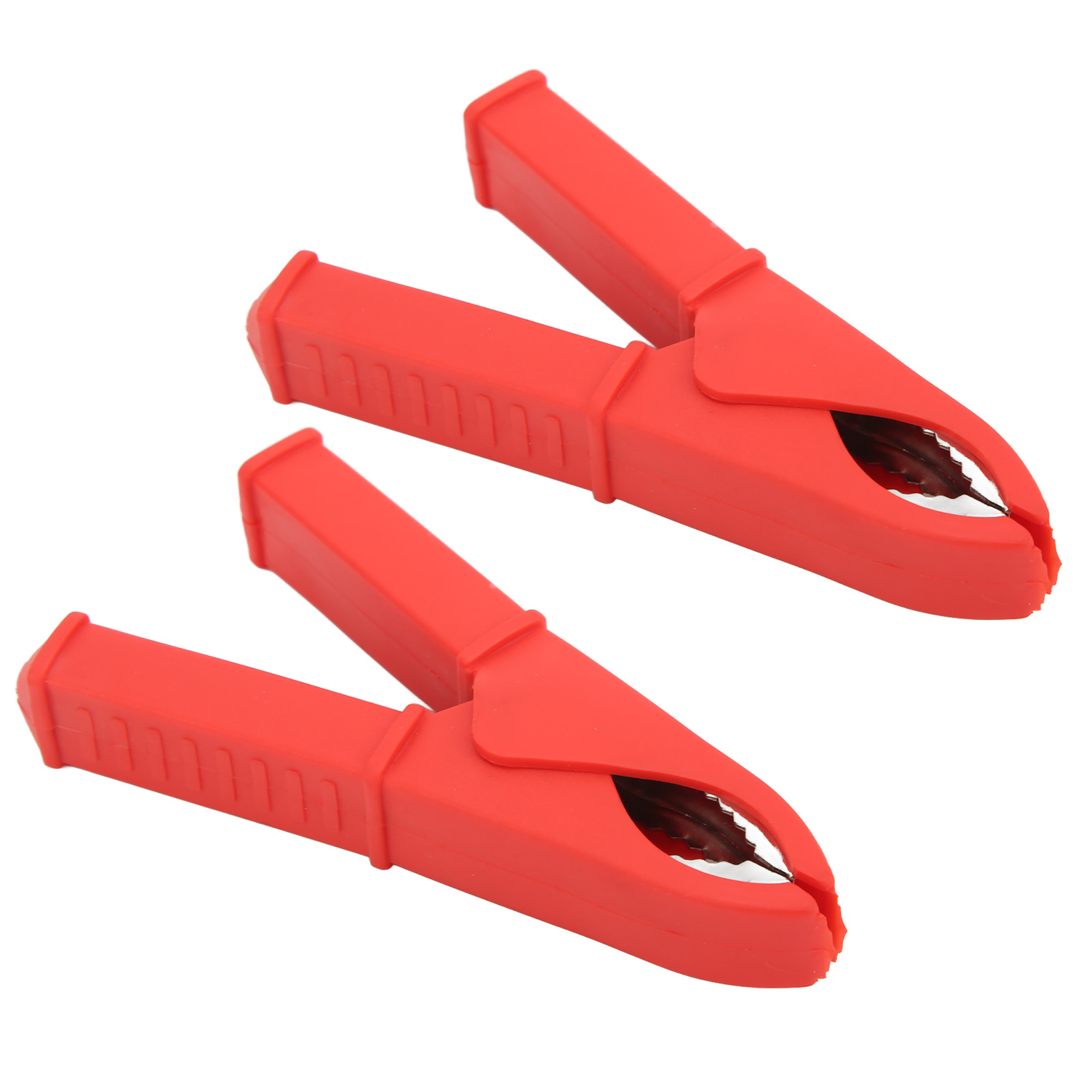 100 Mm Krokodilklemmen Aus Kupfer, 2er-pack, Isolierte Klemme Für Elektrische Prüfungen, Rote Ganzkupfer-federklemme, Batteriehalter