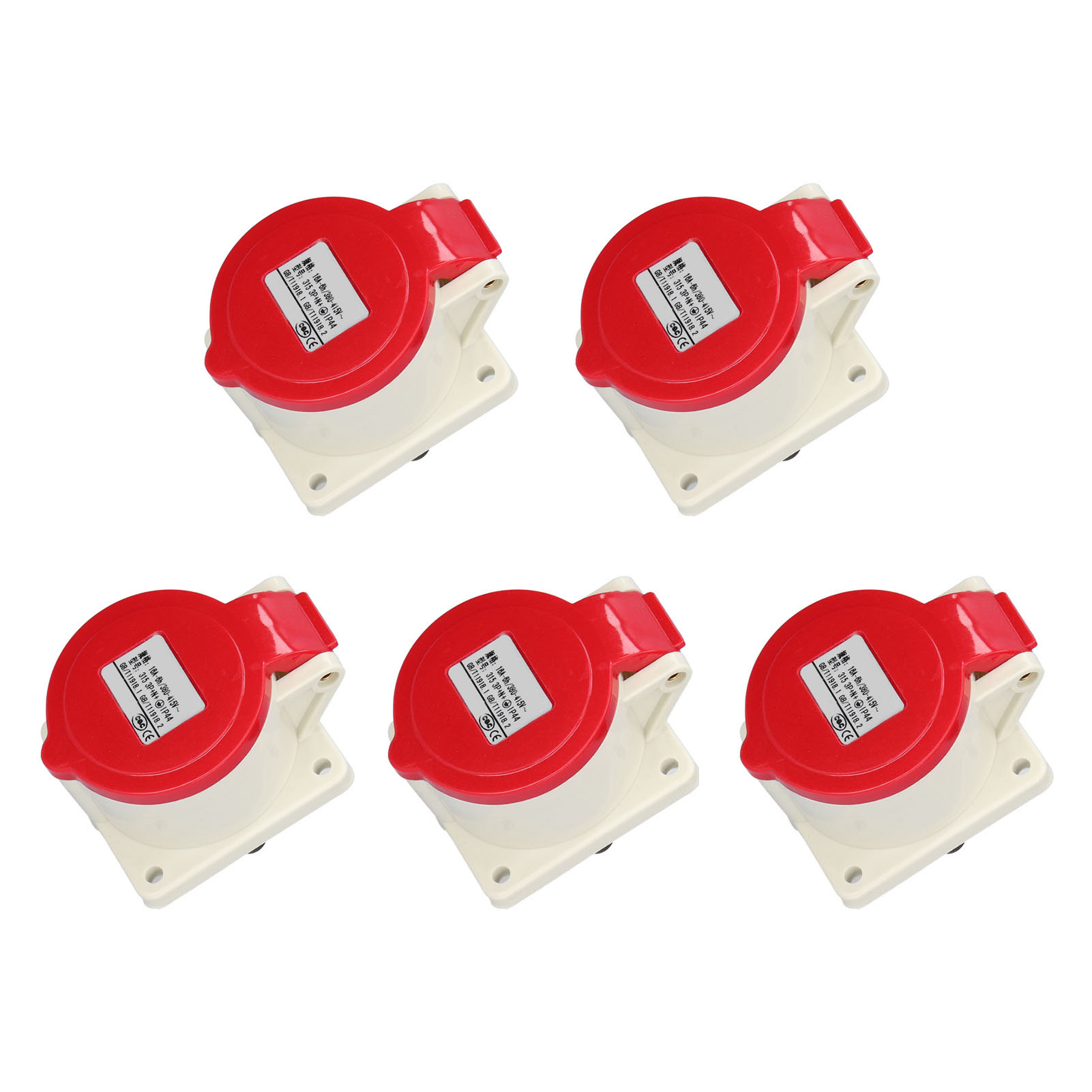 Industriestecker Zng-315, Dreiphasige 380-415v-steckdose, Robuster Und Langlebiger 3-poliger Stecker, Einfache Installation Am Generatorpanel, Wasserdichter Anschluss.