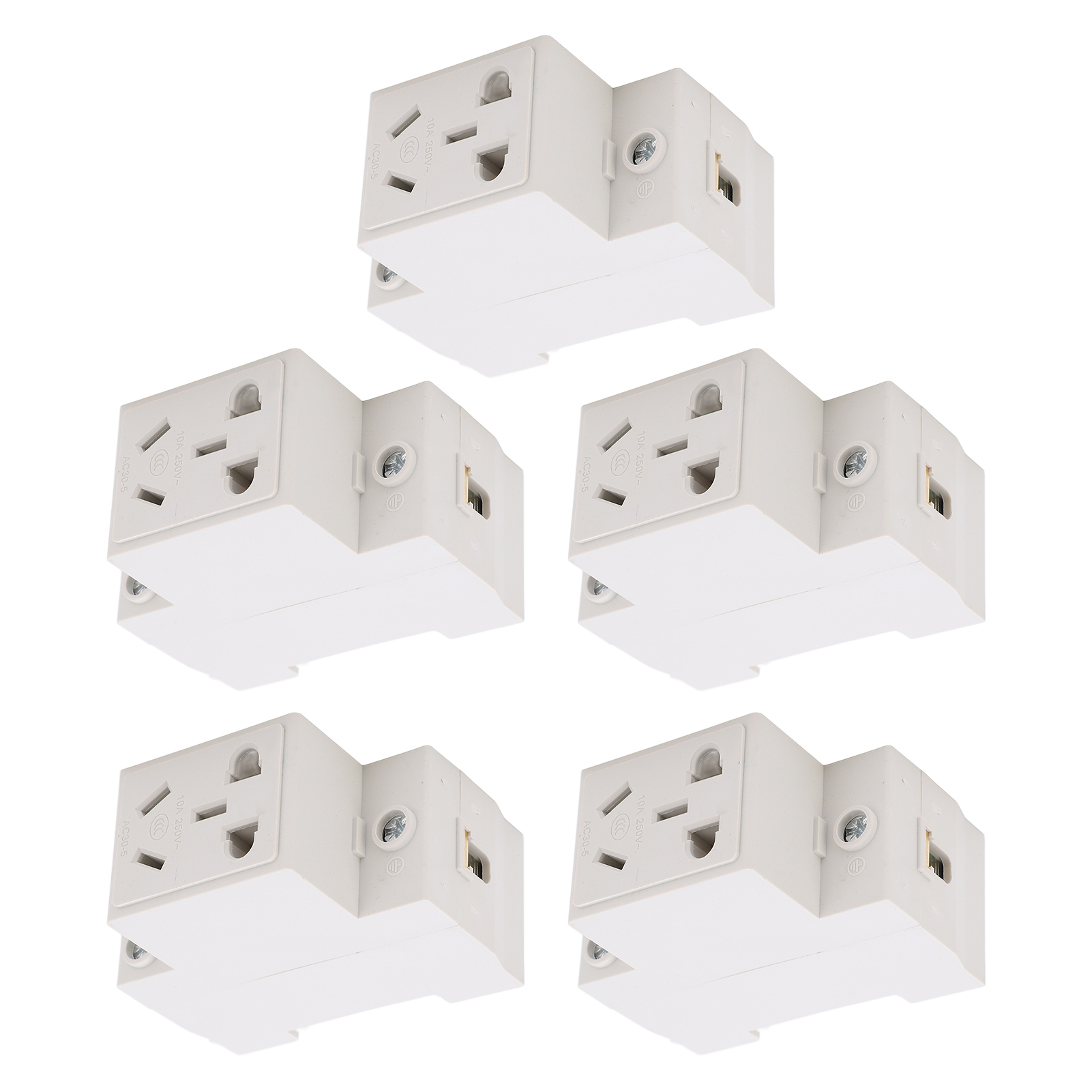 5-loch-250-v-steckdose, Robustes Material, Stabile Und Sichere Standfüße, Robuste Industrielle Modulsteckdose Ac30-105