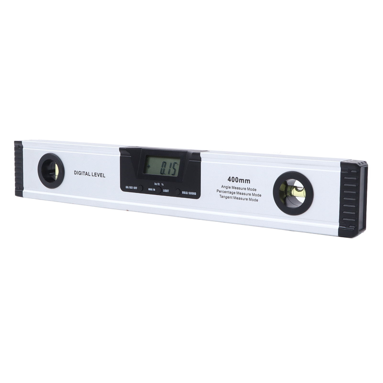 Shsiwi 400mm Magnetische Digitalwasserwaage, Hochpräzisions-industrie-elektronikwasserwaage Mit Hintergrundbeleuchtetem Lcd-display, Robuste Aluminiumlegierung, Professionelles Messwerkzeug.