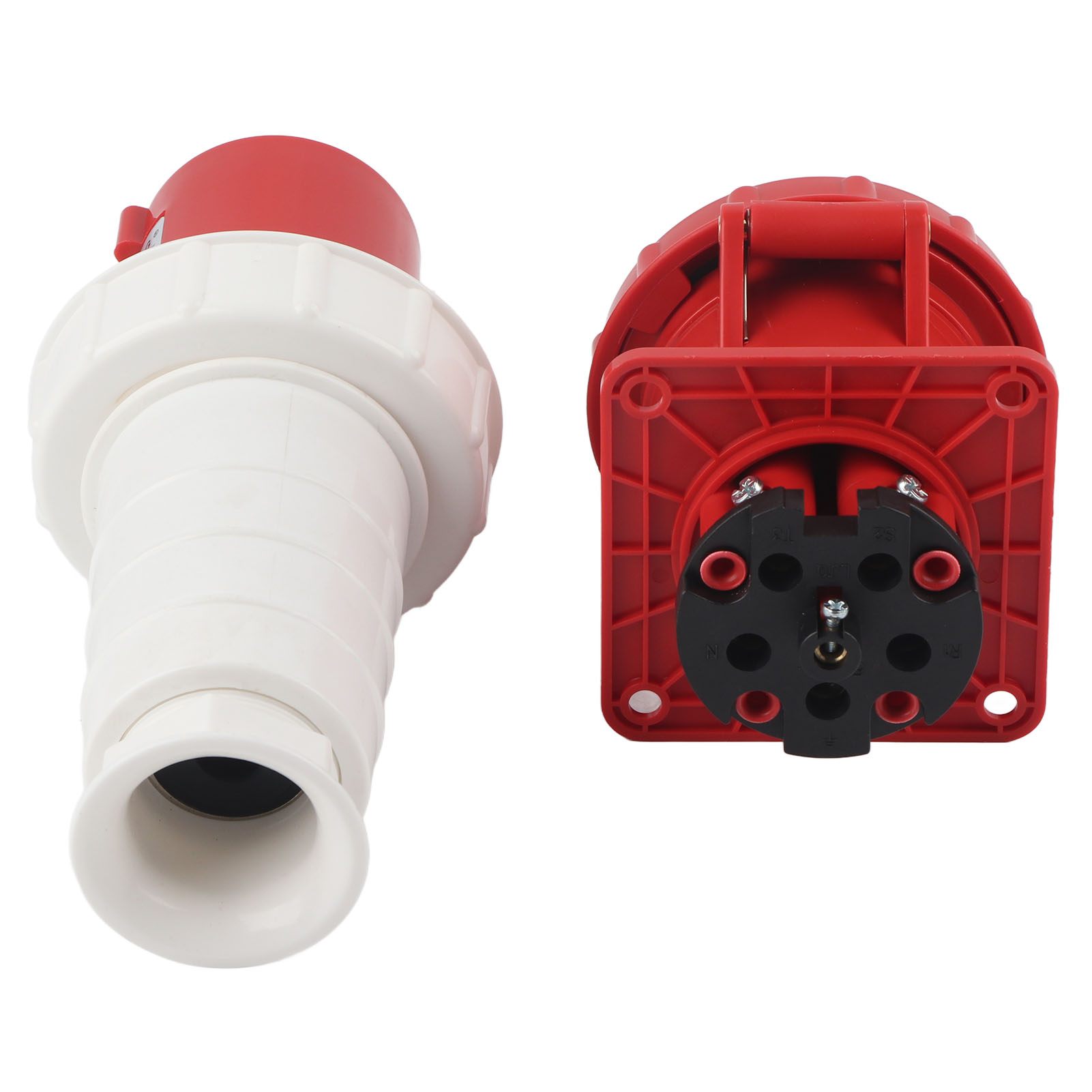 5-poliger Industriestecker + Wasserdichte Einbaubuchse Ip67, 32-a-drehstrom-kabelkupplung, Stecker-/buchsenset Für Den Professionellen Einsatz