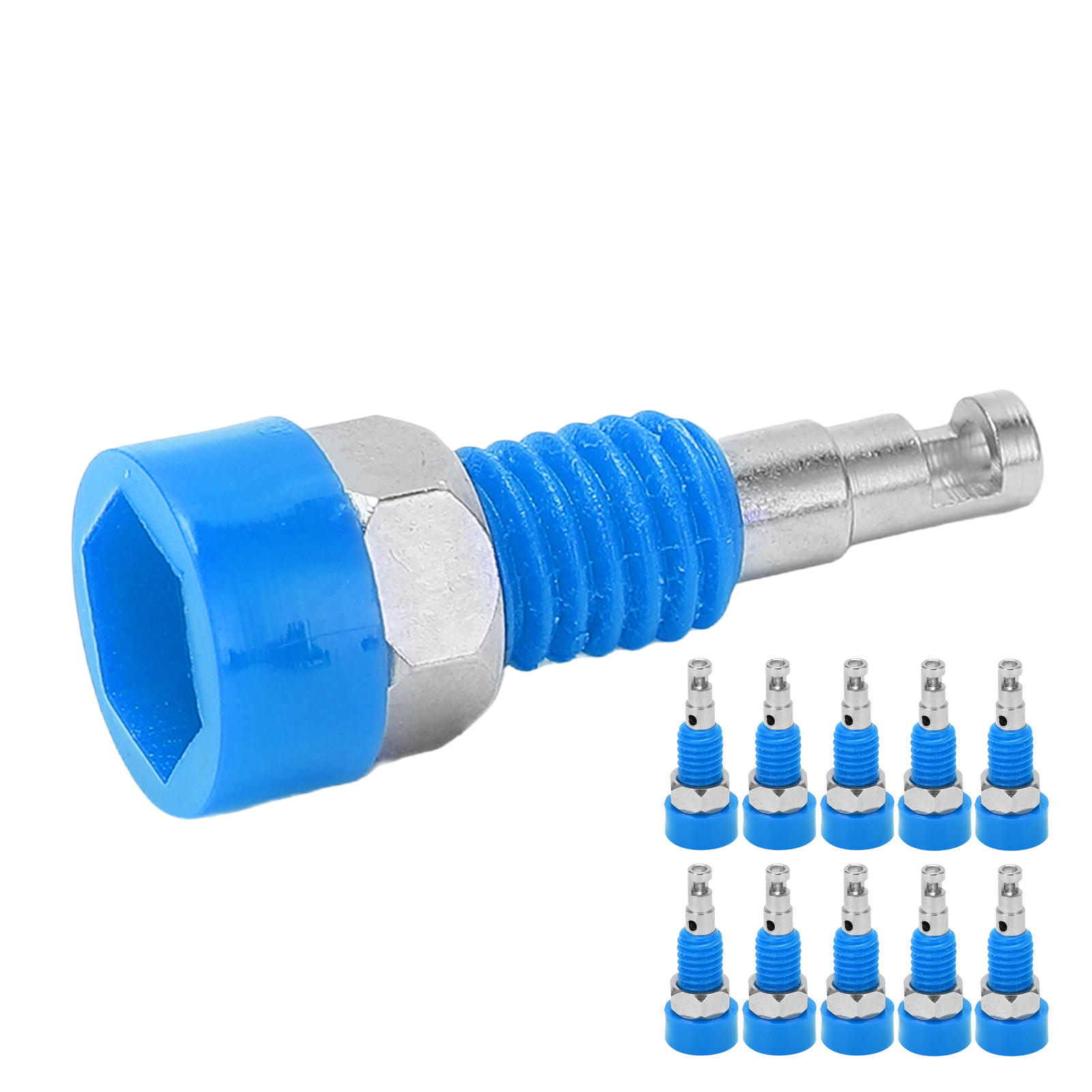 10 Stück 2 Mm Bananenstecker-buchsen (weiblich) Mini-anschlussklemmen Für Elektronische Instrumente, Blau