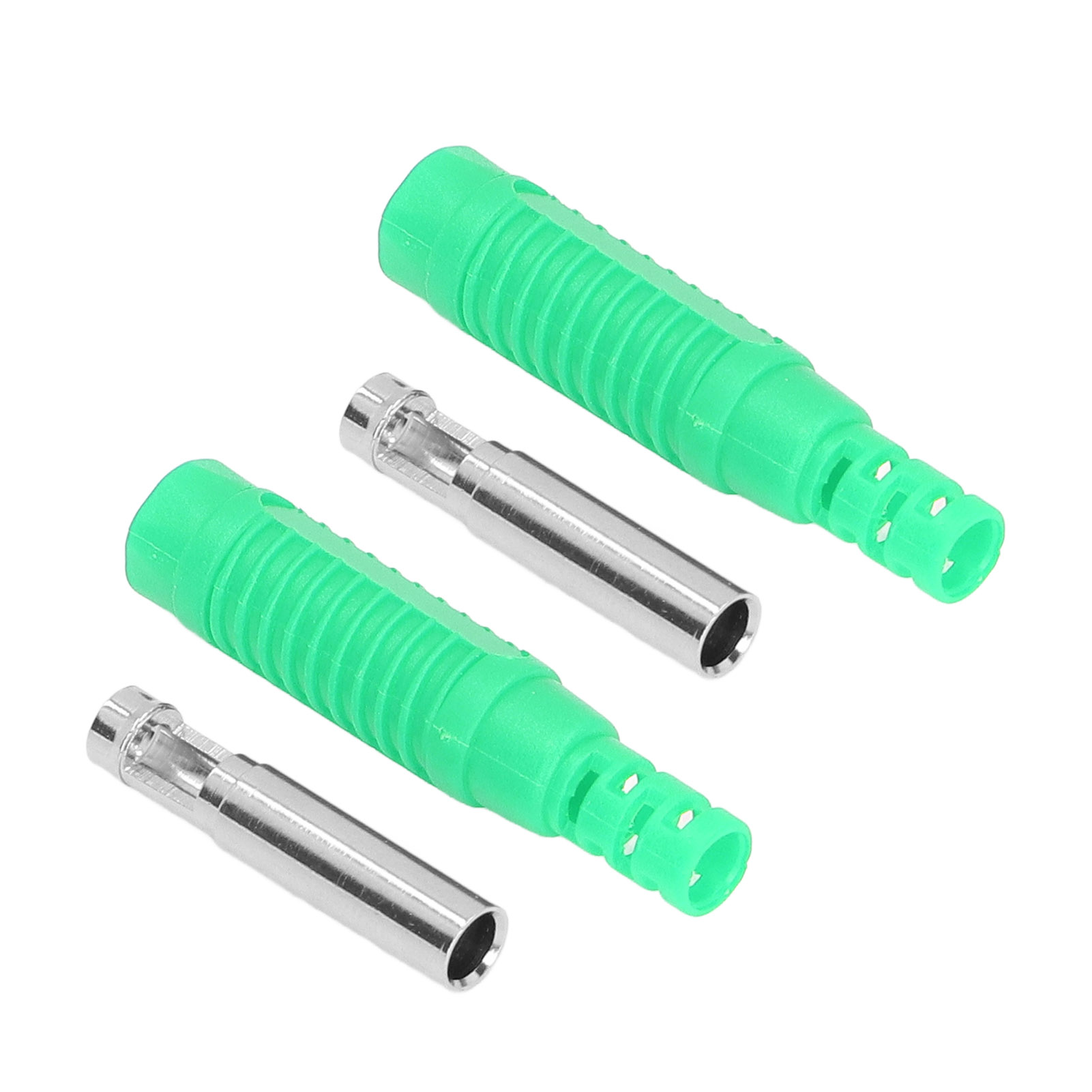 Packung Mit 10 Messing-bananensteckern (weiblich), Pa-buchse, Isolierstecker, Rohrcrimpadapter J.10031, Grün