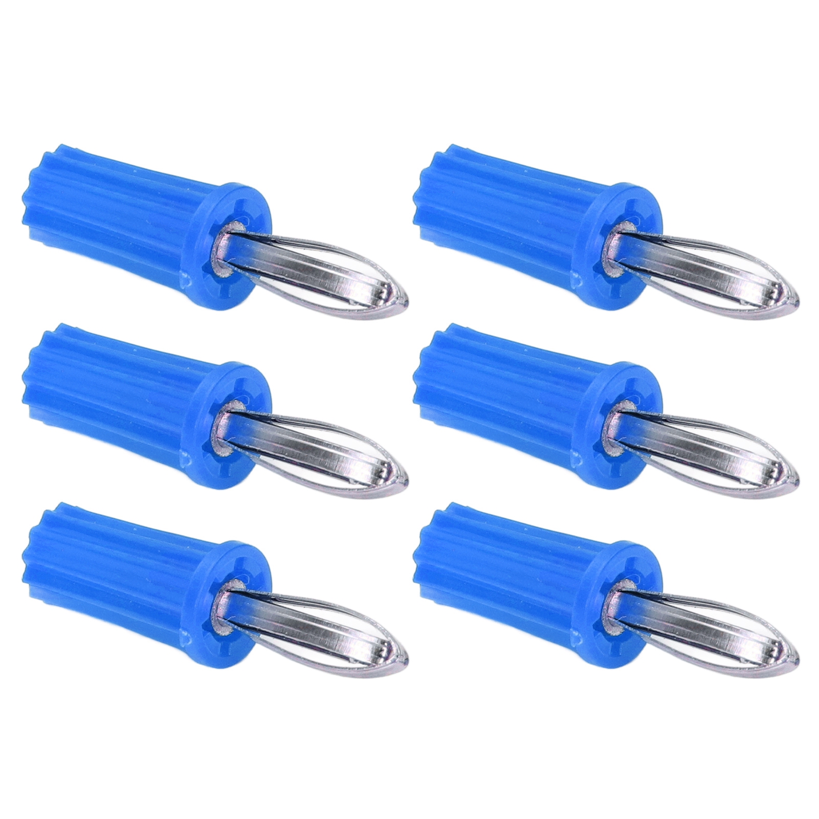 100 Stück 4-mm-bananenstecker, Abs, Vernickeltes Messing, Zuverlässige Elektrische Verbindungen, Werkzeug, Blau