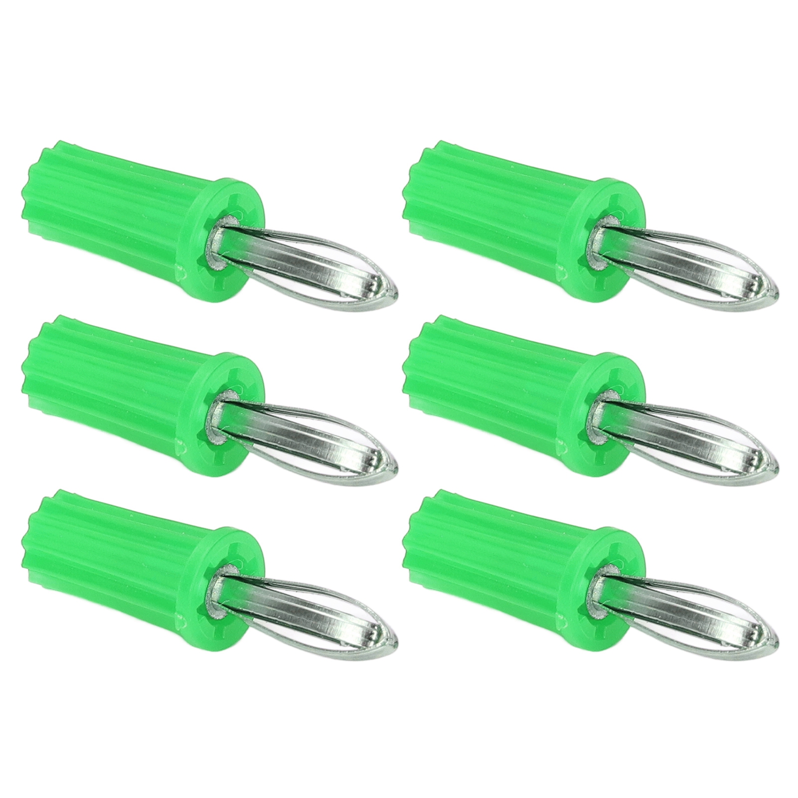 100 Bananenstecker (4 Mm) Aus Abs-kunststoff, Vernickelt, Aus Messing, Hochleistungs-verbindungswerkzeug, 100er-packung, Grün