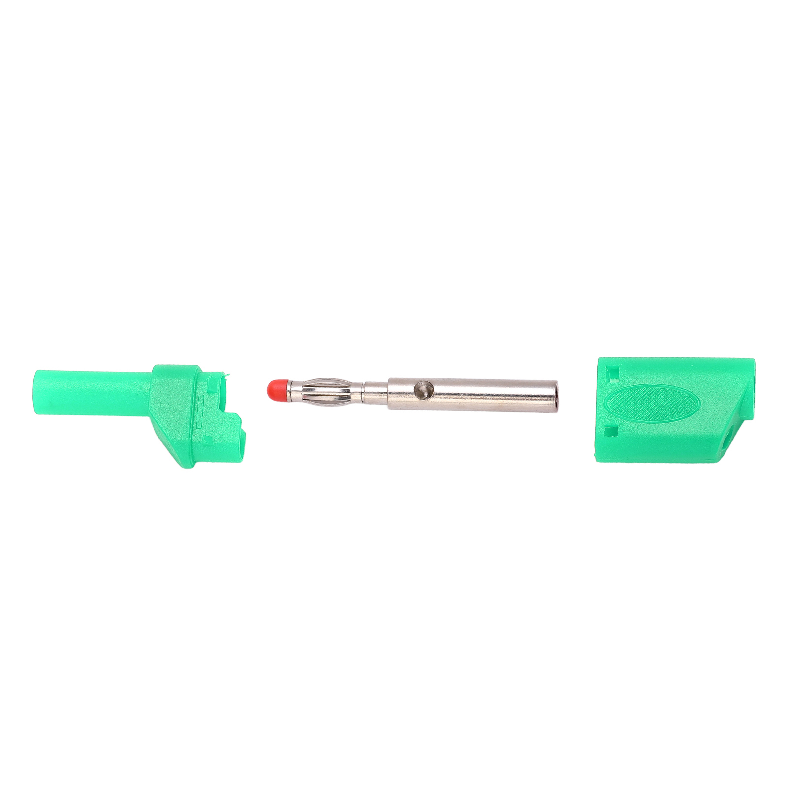Packung Mit 10 Isolierten 4-mm-sicherheitsbananensteckern, Steckverbinder Mit Gehäuse Für Elektronische Prüfungen, Grün