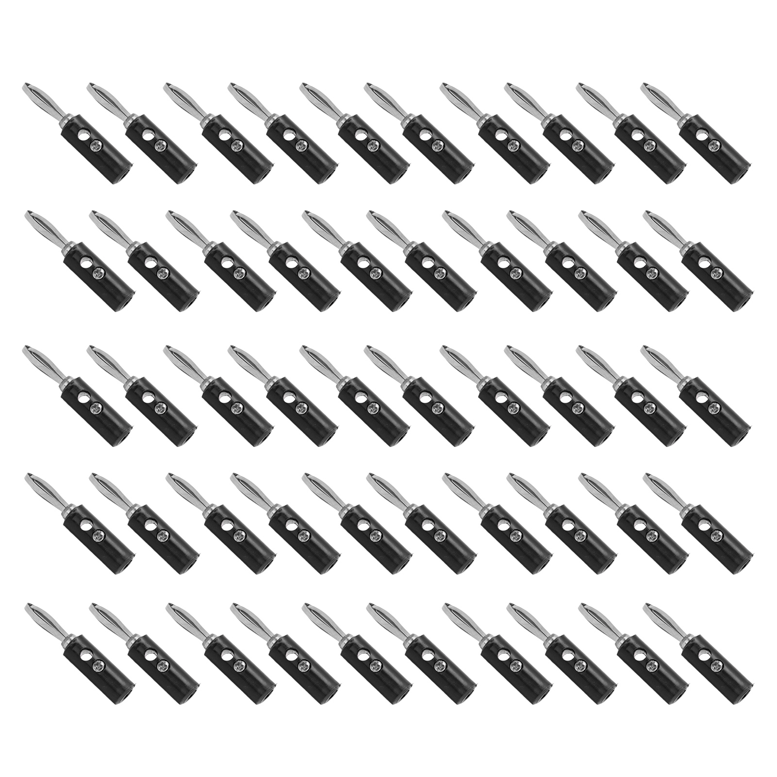 Lötloser Jt-002 4-mm-bananenstecker, Neue Ausführung, Für Lehrmittel, Schwarzer Stecker, Schnellverdrahtung, 1 Stück