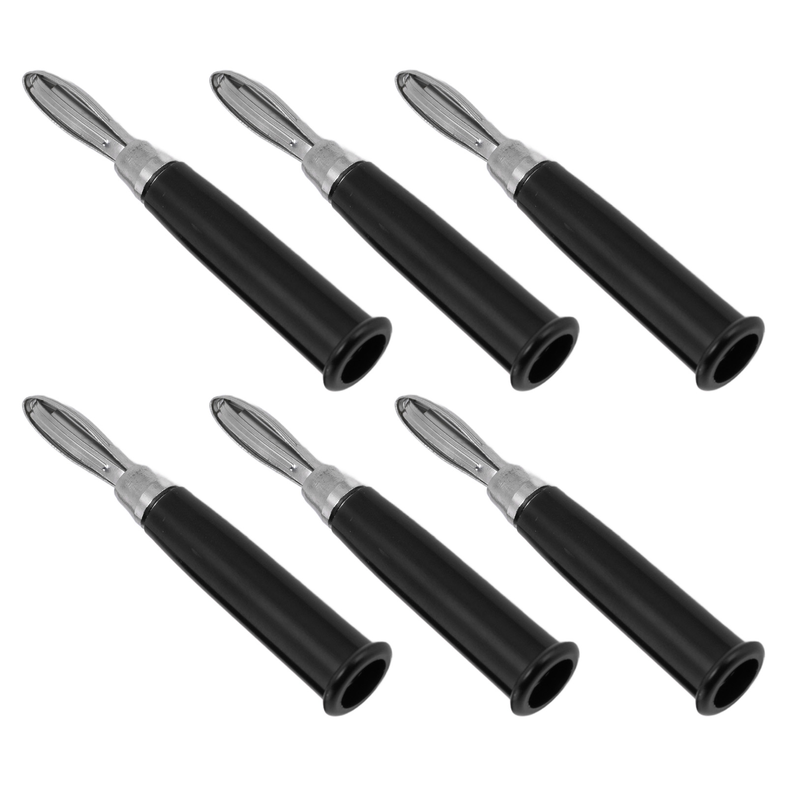 20 X 4-mm-bananenstecker, Kupfer-kreuzstecker Für Lautsprecherkabel, Schwarzes Set