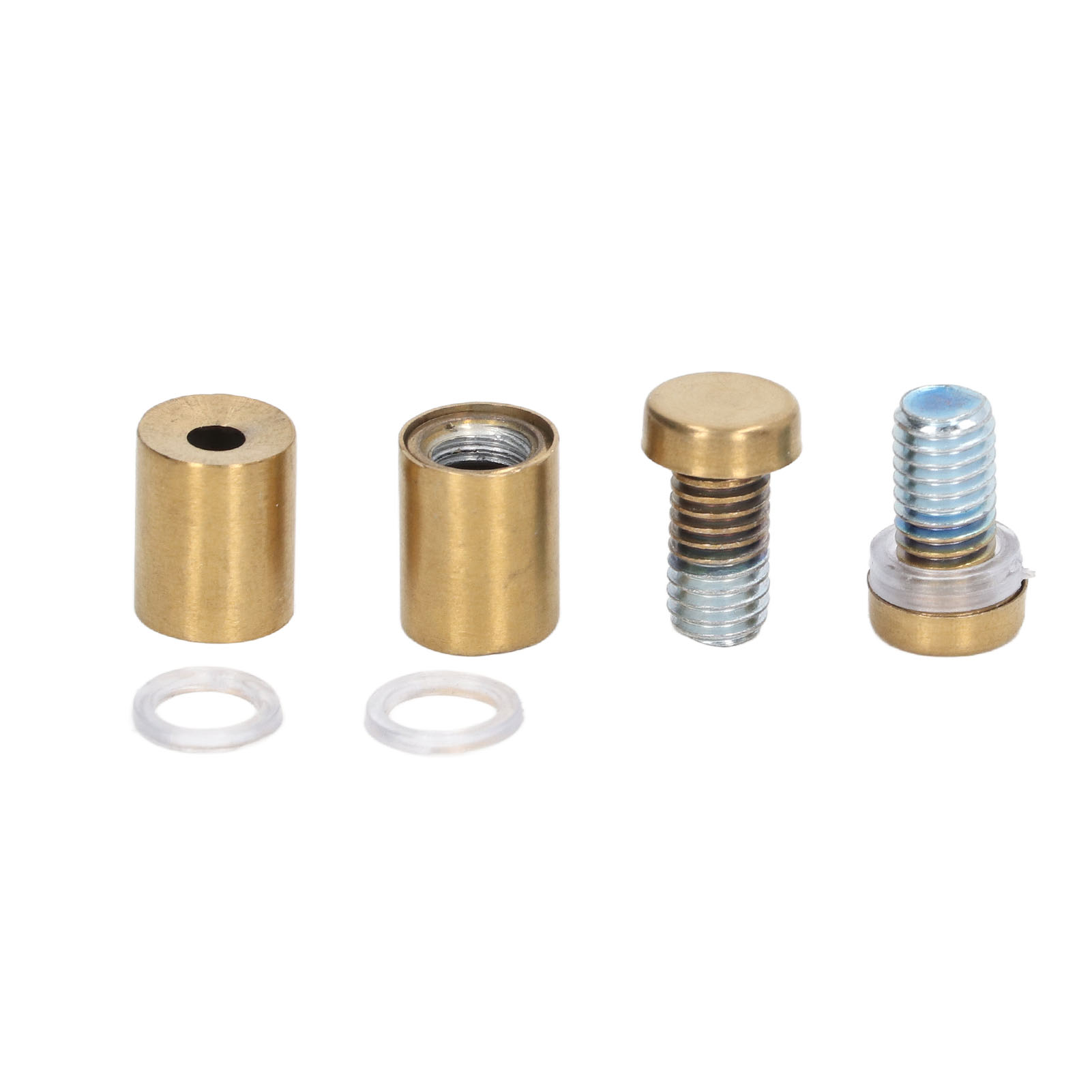 Set Mit 12 Edelstahl-abstandsschrauben 12x20mm, Wandmontage-set Für Werbedisplays, Edelstahlmuttern Und -abstandshalter