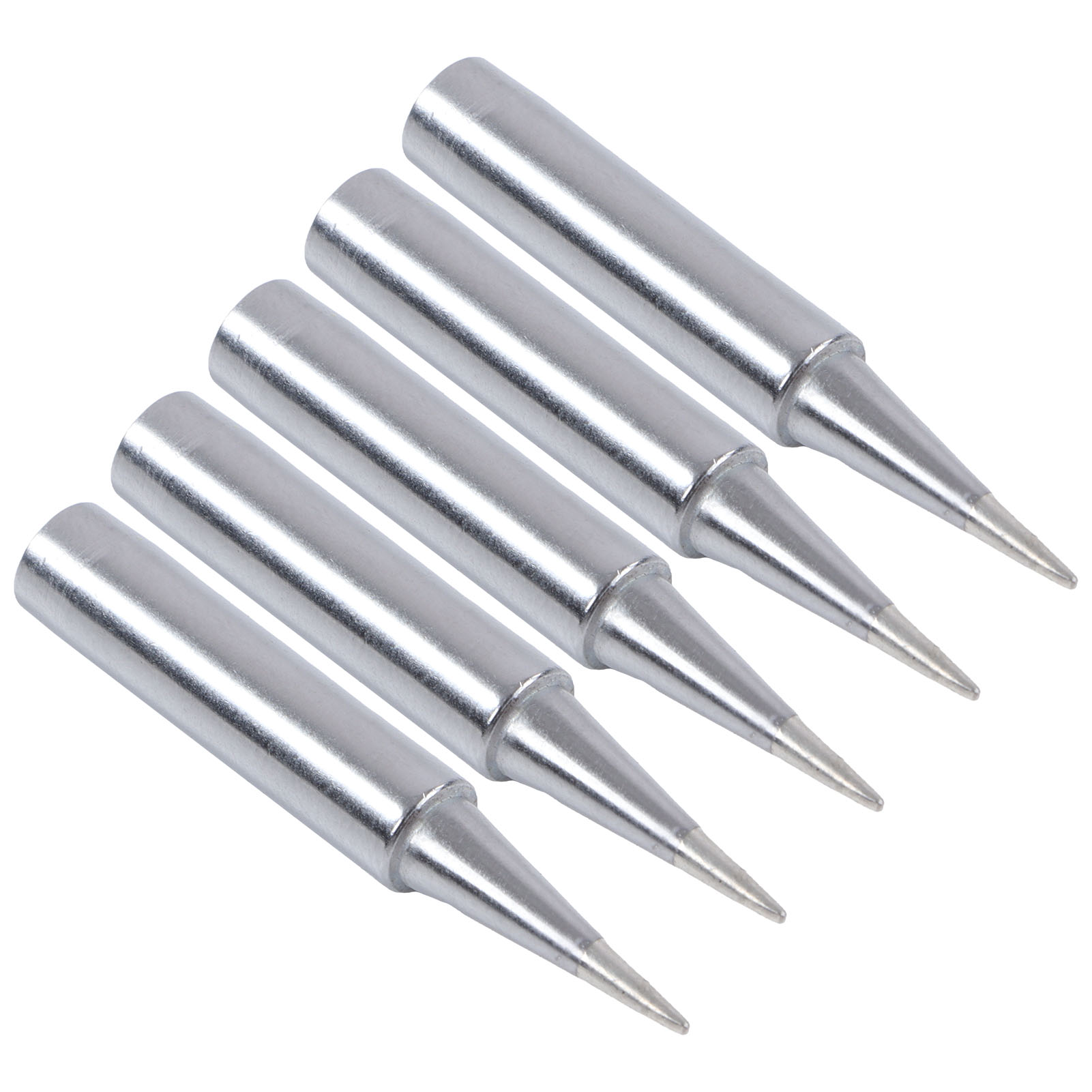 Set Mit 5 Lötspitzen Bga 900m-t-0.8d, Innenbeheiztes Kupfer, Ersatzspitzen Für Elektrische Stationen, Präzisionslötset.