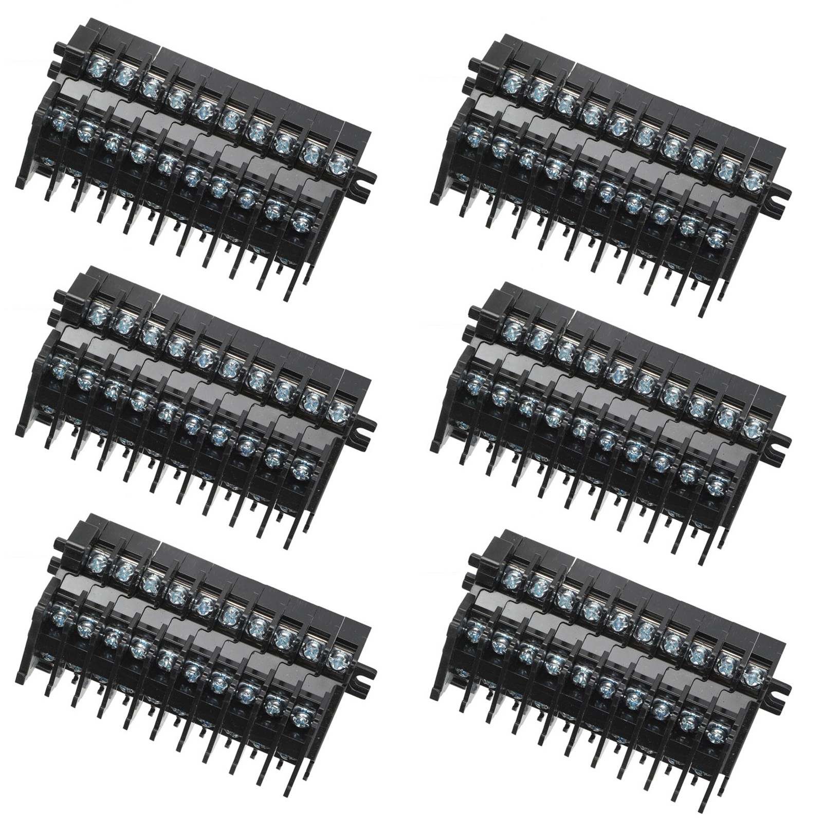 Tbd-10 Zweistufige Din-schienen-schraubklemmenleiste, 10 A/600 V Kupferklemmenleiste, Modularer Elektrischer Steckverbinder
