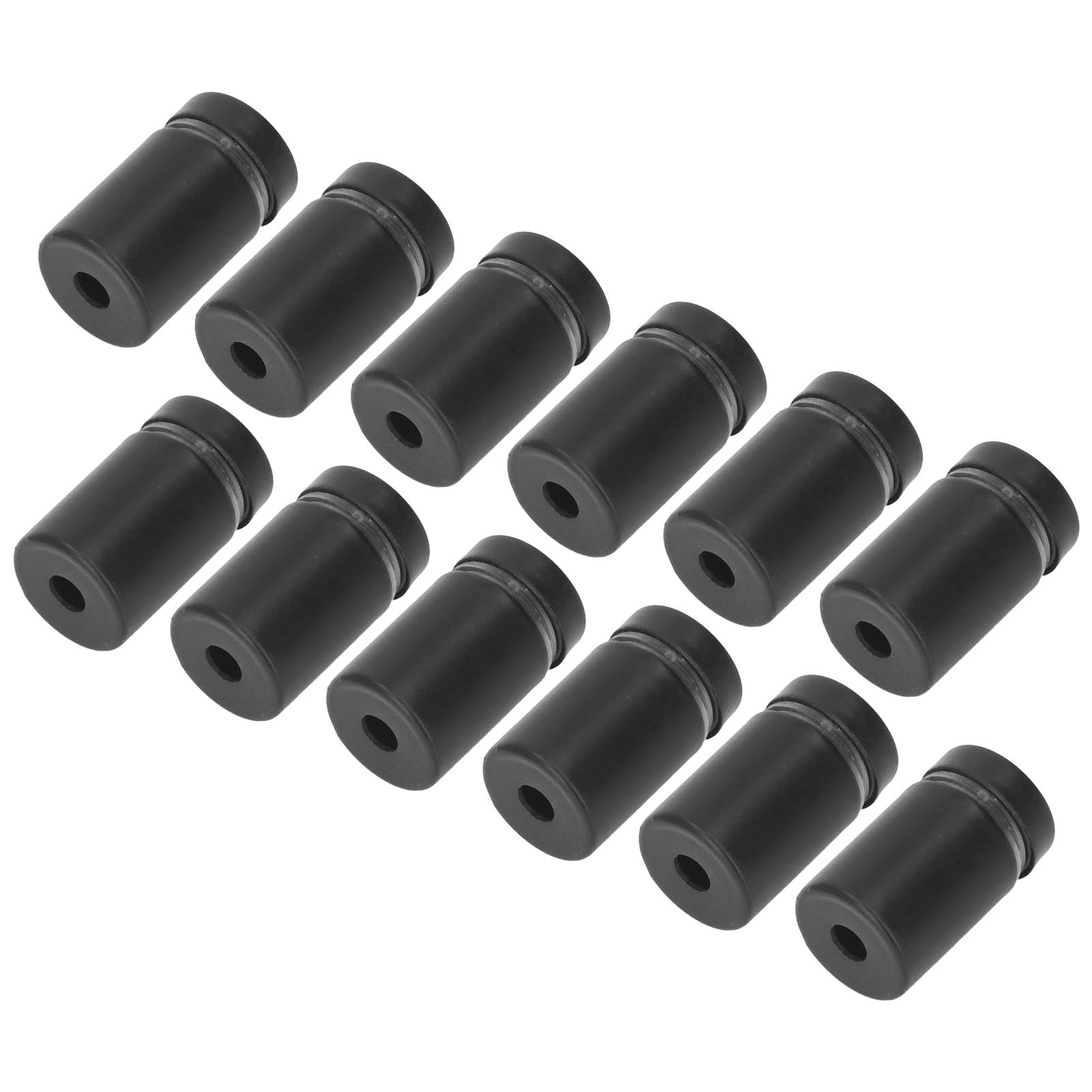 Set Mit 12 Mattschwarzen Werbenägeln Aus Edelstahl, Korrosionsbeständige Halterungen Für Acryl- Und Glasplatten