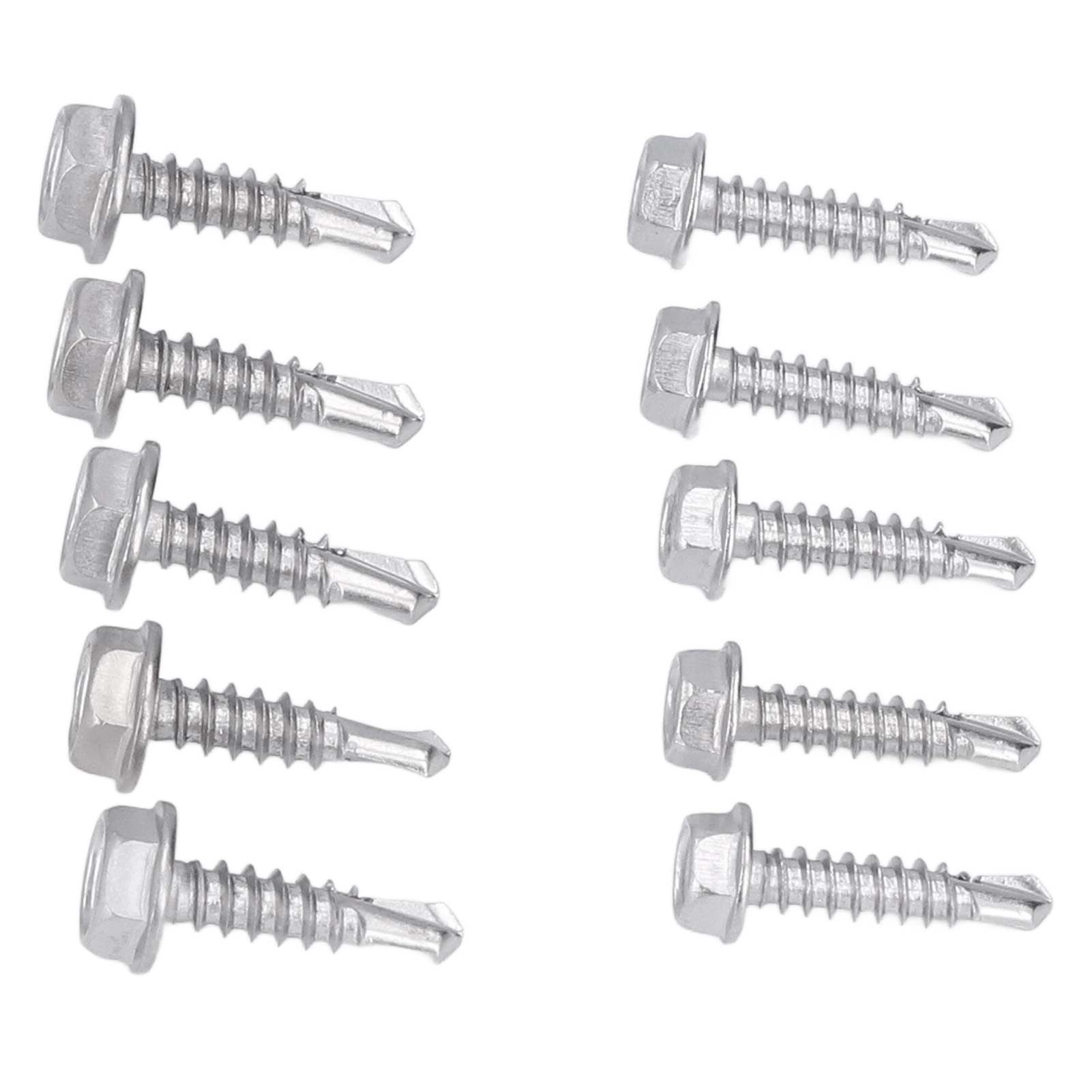 Selbstbohrende Maschinenschrauben Aus Edelstahl 401, 100er-packung, Größen 4,2 X 19 Mm Und 4,8 X 19 Mm, Sechskantkopf, Einschraubschrauben Für Schnelle Befestigung