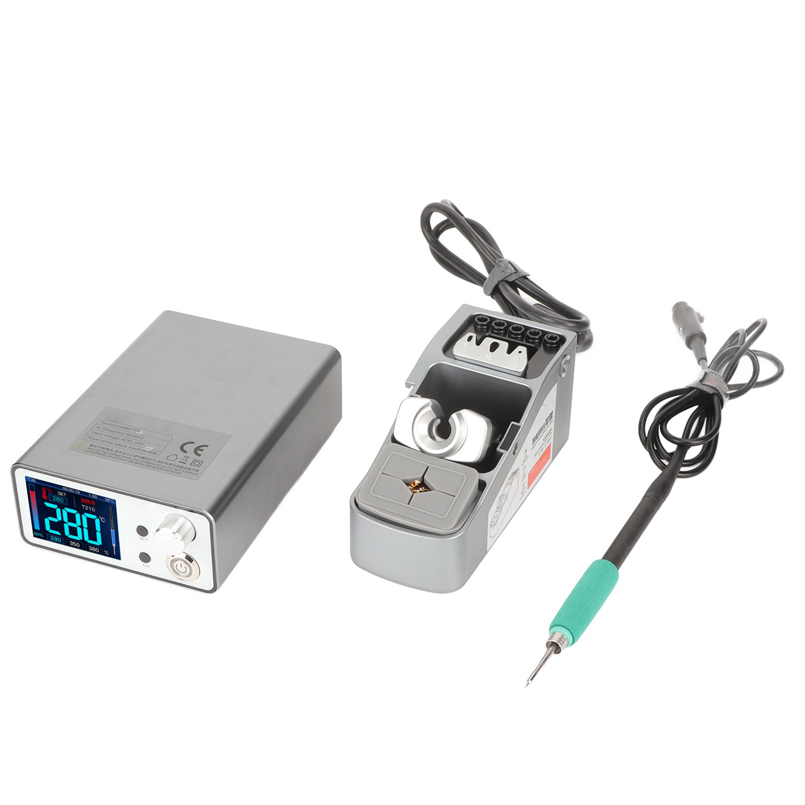 T210 Intelligente Lötstation, Digitaler Lötkolben Mit Display, Pid-regelung, Reparaturset, 100–240 V, Eu-stecker