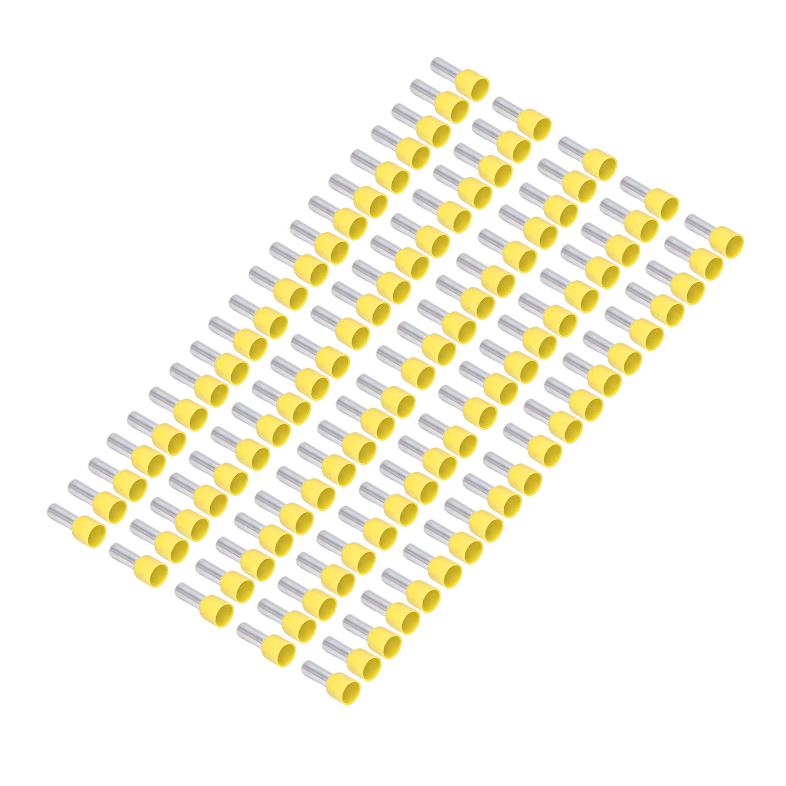 100 Pvc-isolierte Crimp-buchsen, Runde Kupferrohrverbinder Für 8awg-draht, E10-18, 100er-packung