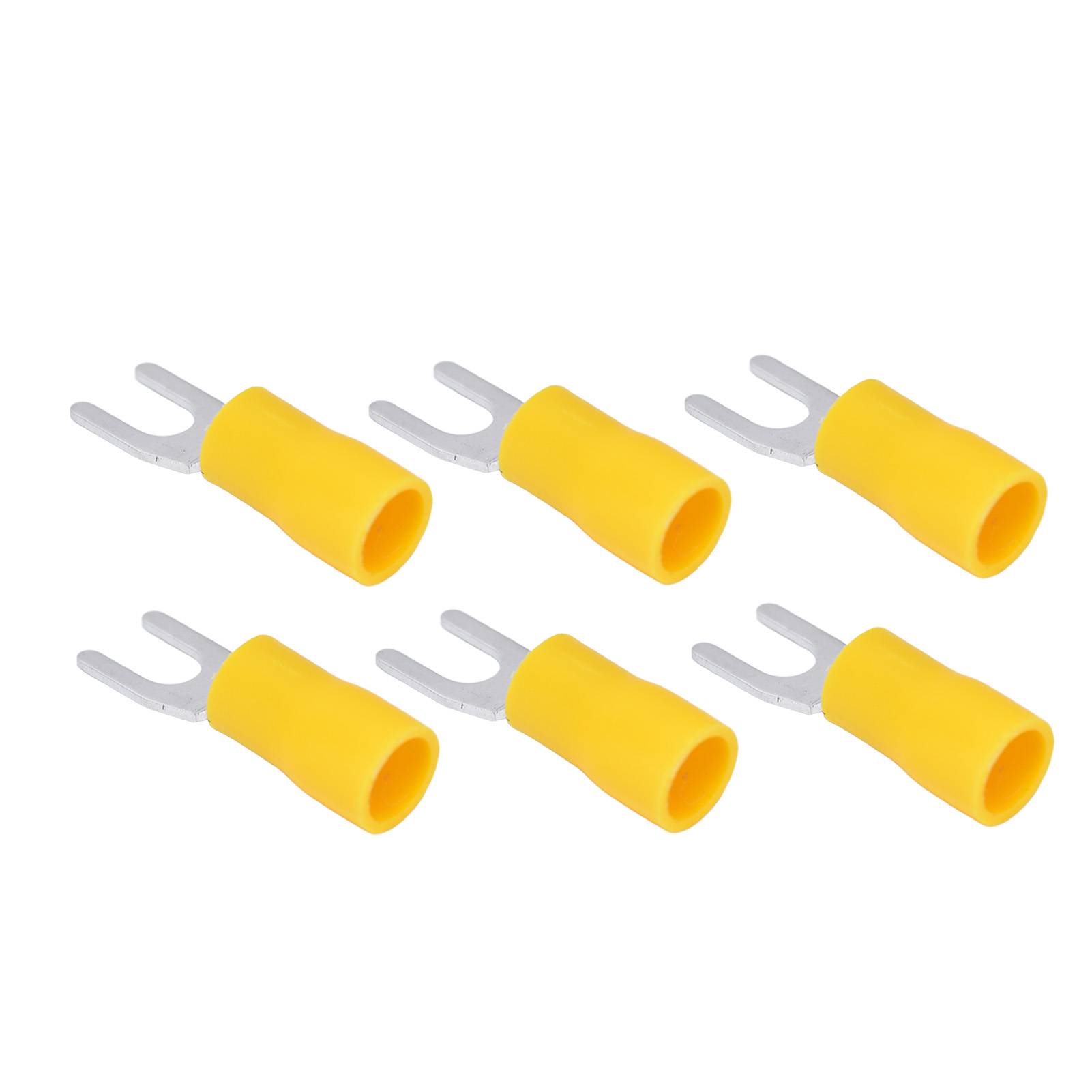 Elektrischer U-förmiger Steckverbinder, 300 Stück, Pvc-isolierte Kupfergabelklemme Sv5.5-4, Für Transport- Und Beleuchtungsverkabelung, Crimpanschluss.