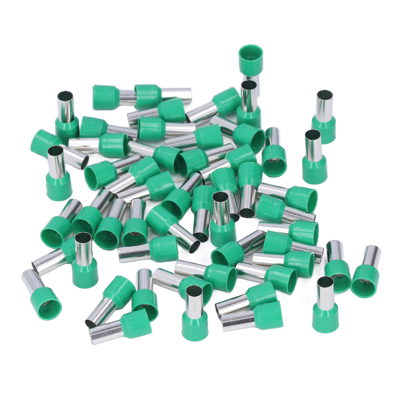 100 Crimp-elektroklemmen, Isolierte Rohrhülsen E16-12, Runde Kabelschuhe Für Awg 6-draht, Packung Mit 100 Stück, Verdrahtungsverbinder.