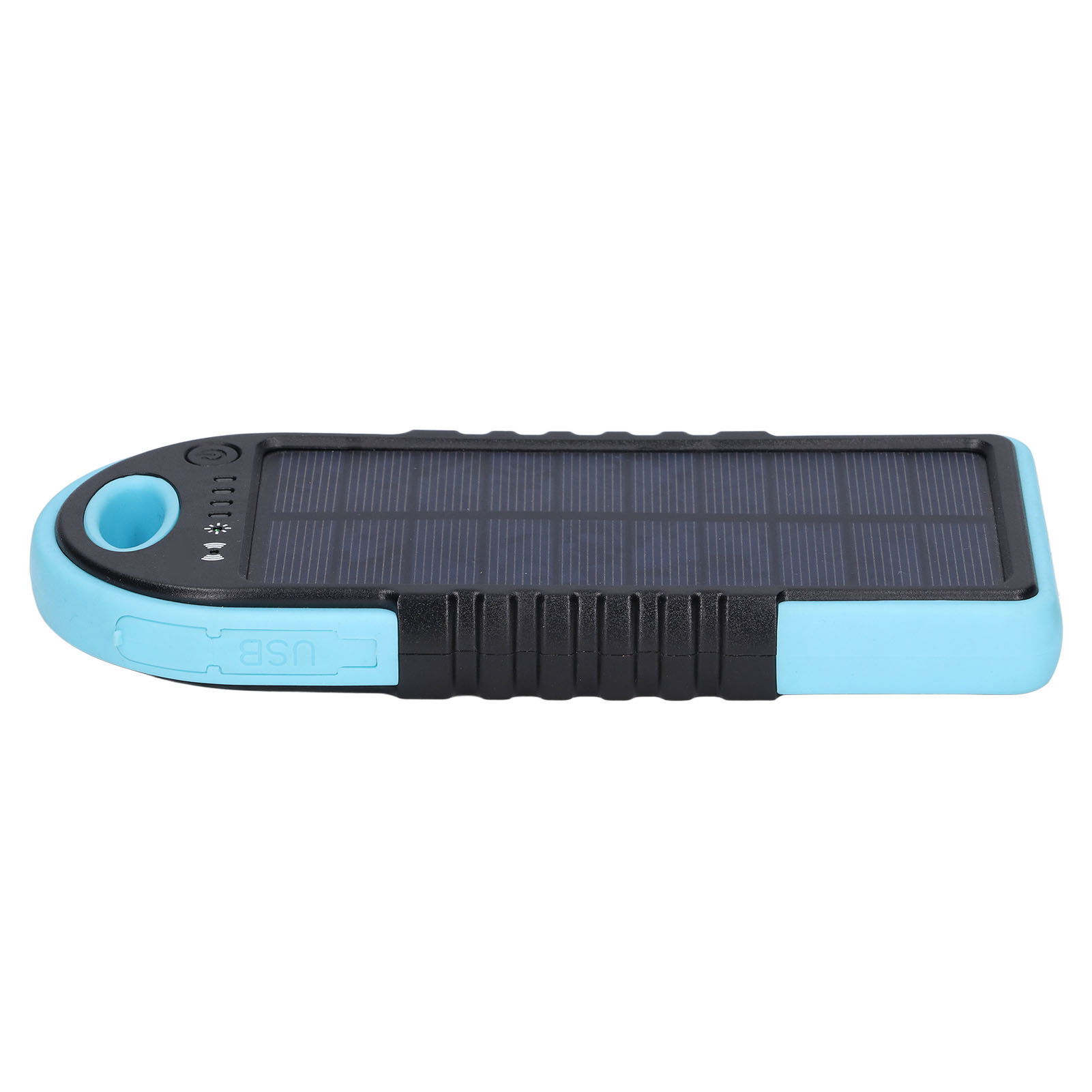 10000mah Kabelloses Tragbares Solarladegerät, 18w Usb-c Qc3.0 Pd Externer Akku, Schnellladefunktion, Blau, Wasserdicht Für Smartphones.