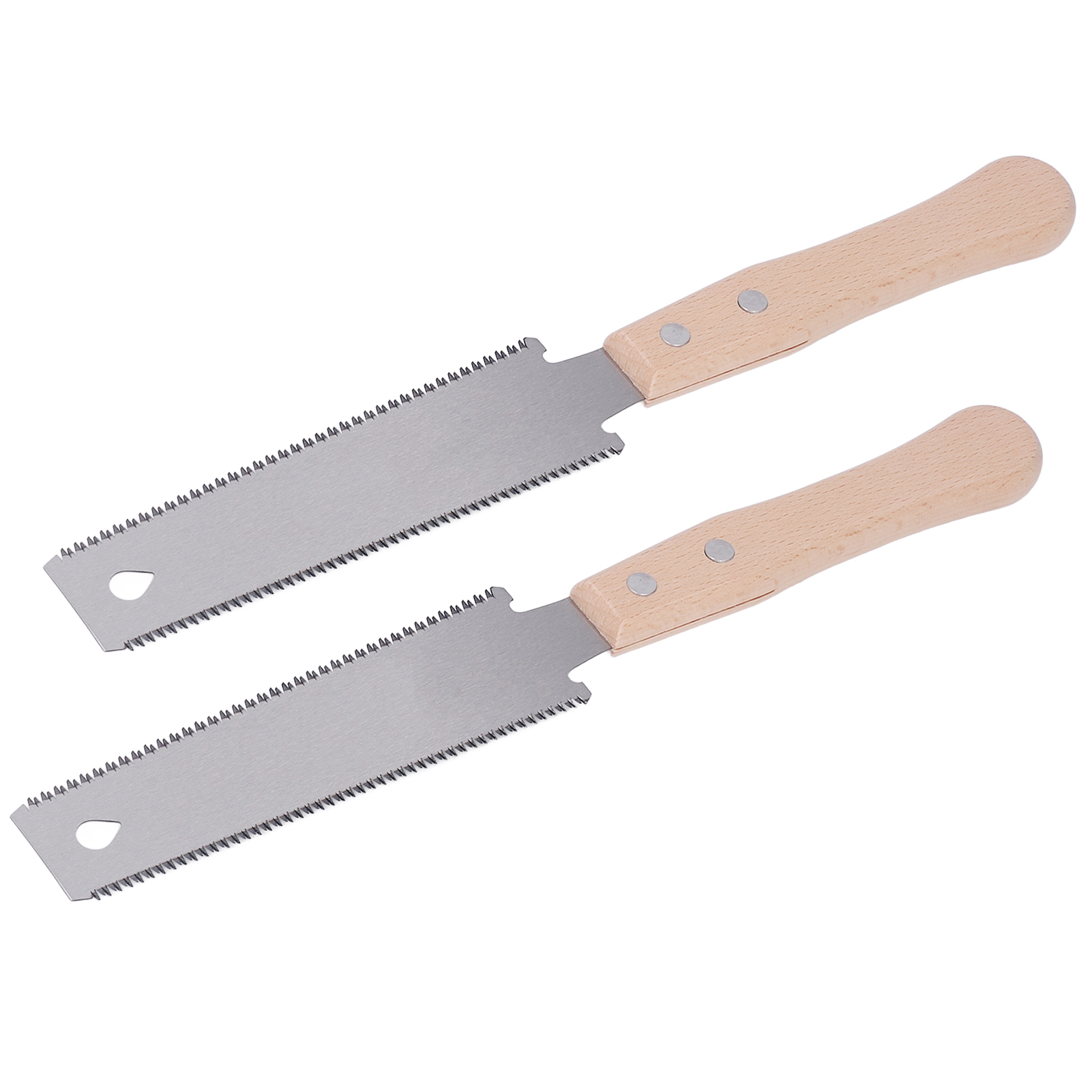 2-teilige, Doppelseitige Handsäge, Holzgriff, Bündiger Schnitt, Dünnes Sägeblatt Für Hart- Und Weichholz, Heimwerkerwerkzeug.