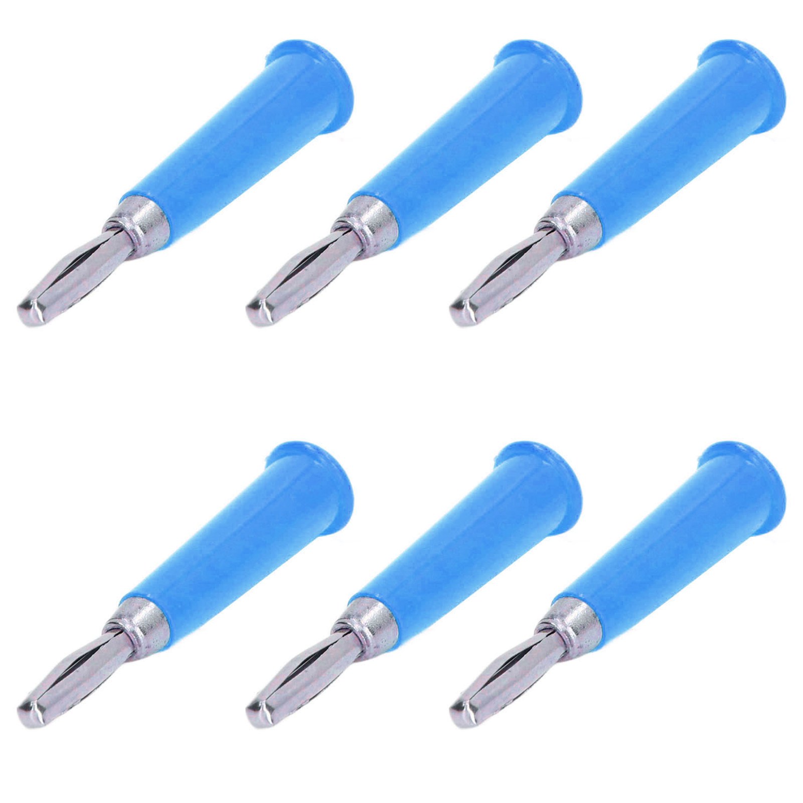 100 Stück 4-mm-bananenstecker, Blau, Messinglegierung, Zink, Abs, Lötanschluss, Batterie, Lkw-elektrostecker