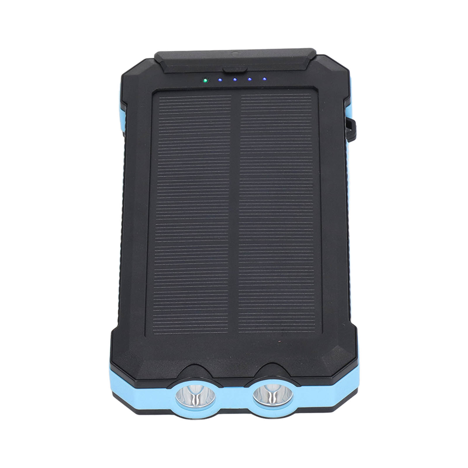 Externer Solarakku Mit 20000 Mah, 3,1 A Schnelllade-doppel-usb-anschluss, Mobiltelefon Mit Kompass Und Led-licht, 5 V Backup-ladegerät.