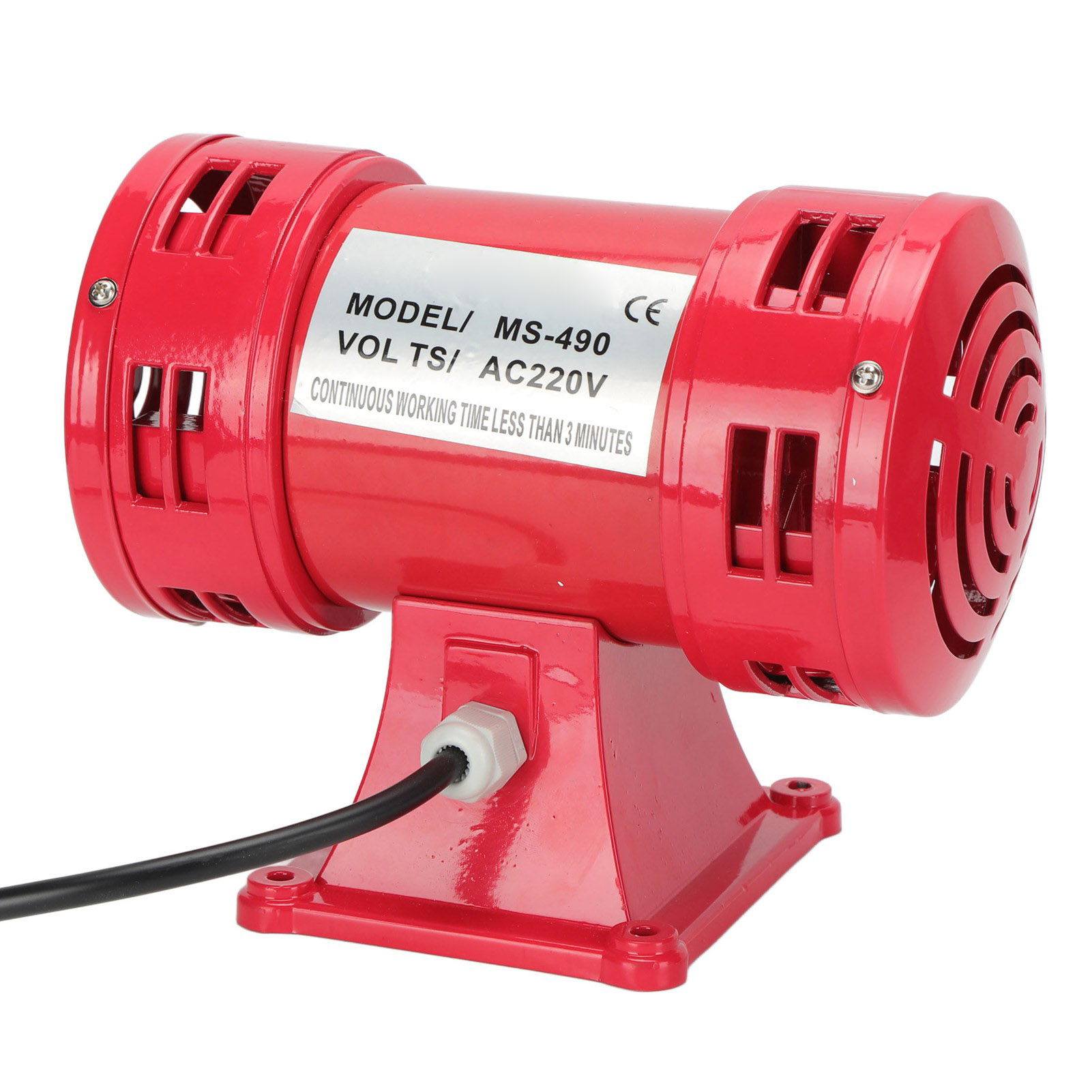 Extrem Leistungsstarke Elektrische Alarmsirene Mit 135 Db, Zweikanalbetrieb, Dauerbetrieb, 220 V Wechselstrom, Ms-490, Für Haus Und Werkstatt, Durchdringender, Weitreichender Ton.