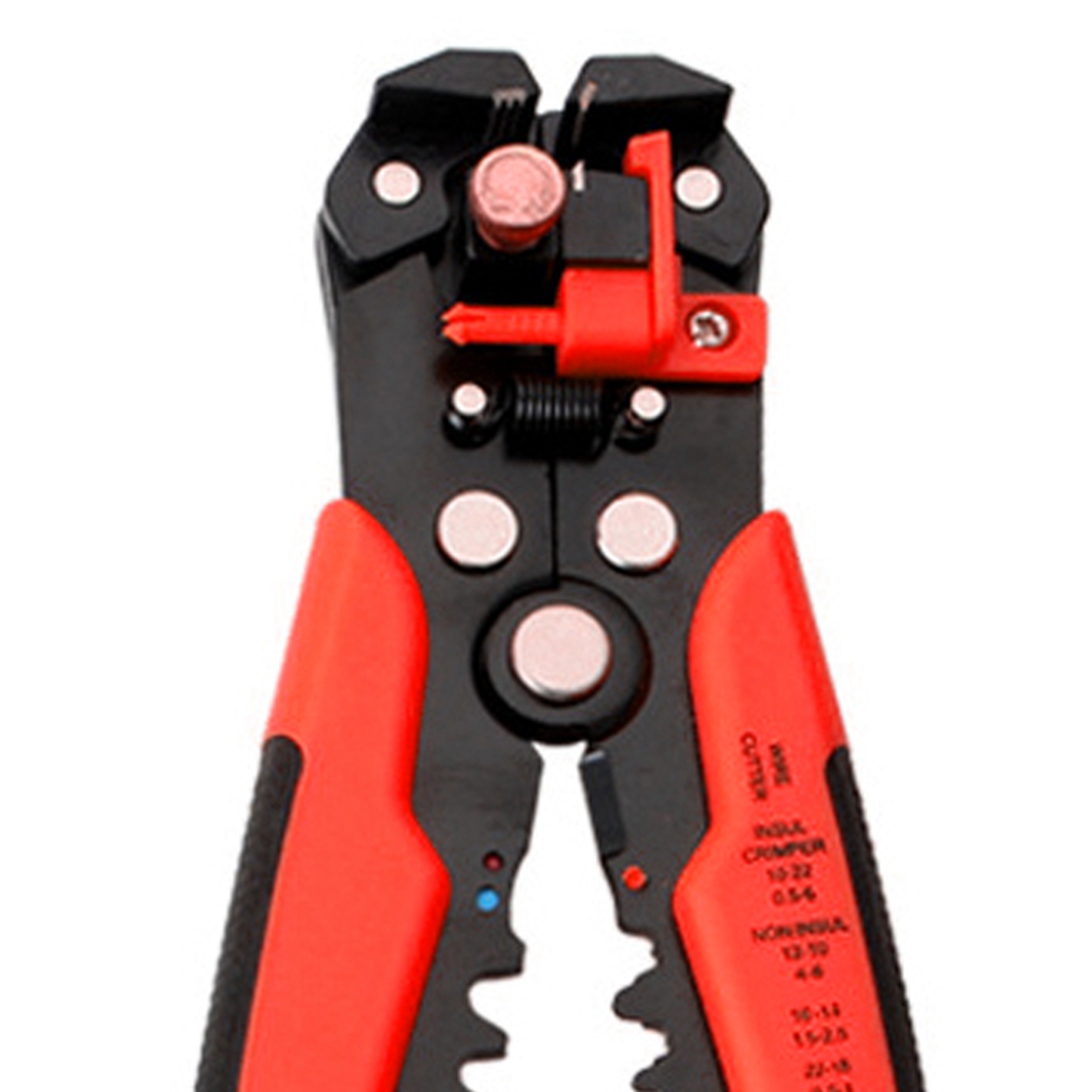 Multifunktionale Abisolierzange Aus Stahl Und Kunststoff, Automatisch, Mit Crimpfunktion, Für Werkstatt Und Haushalt, Rot