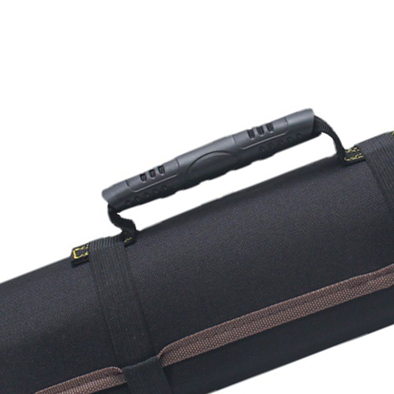 Robuste Werkzeugtasche Aus Oxford-gewebe Mit Rollen, Mehrere Fächer, Verstärkter Griff, Reißverschluss, Schwarz, Für Elektriker.