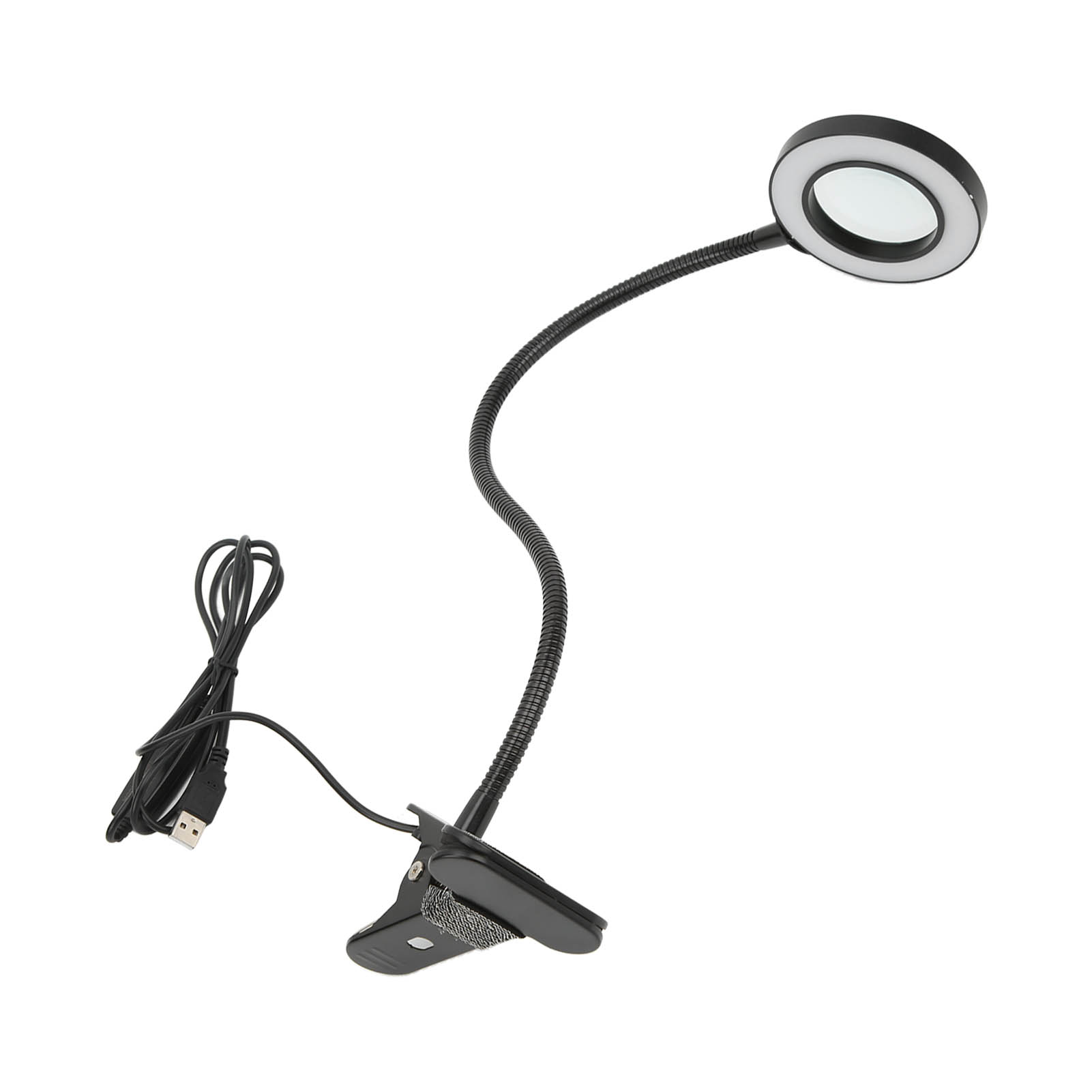 3-fach Led-vergrößerungs-stehlampe Mit Schwanenhals, Usb-kabel, Einstellbarer Helligkeit, Präzise Beleuchtung Zum Lesen Und Arbeiten