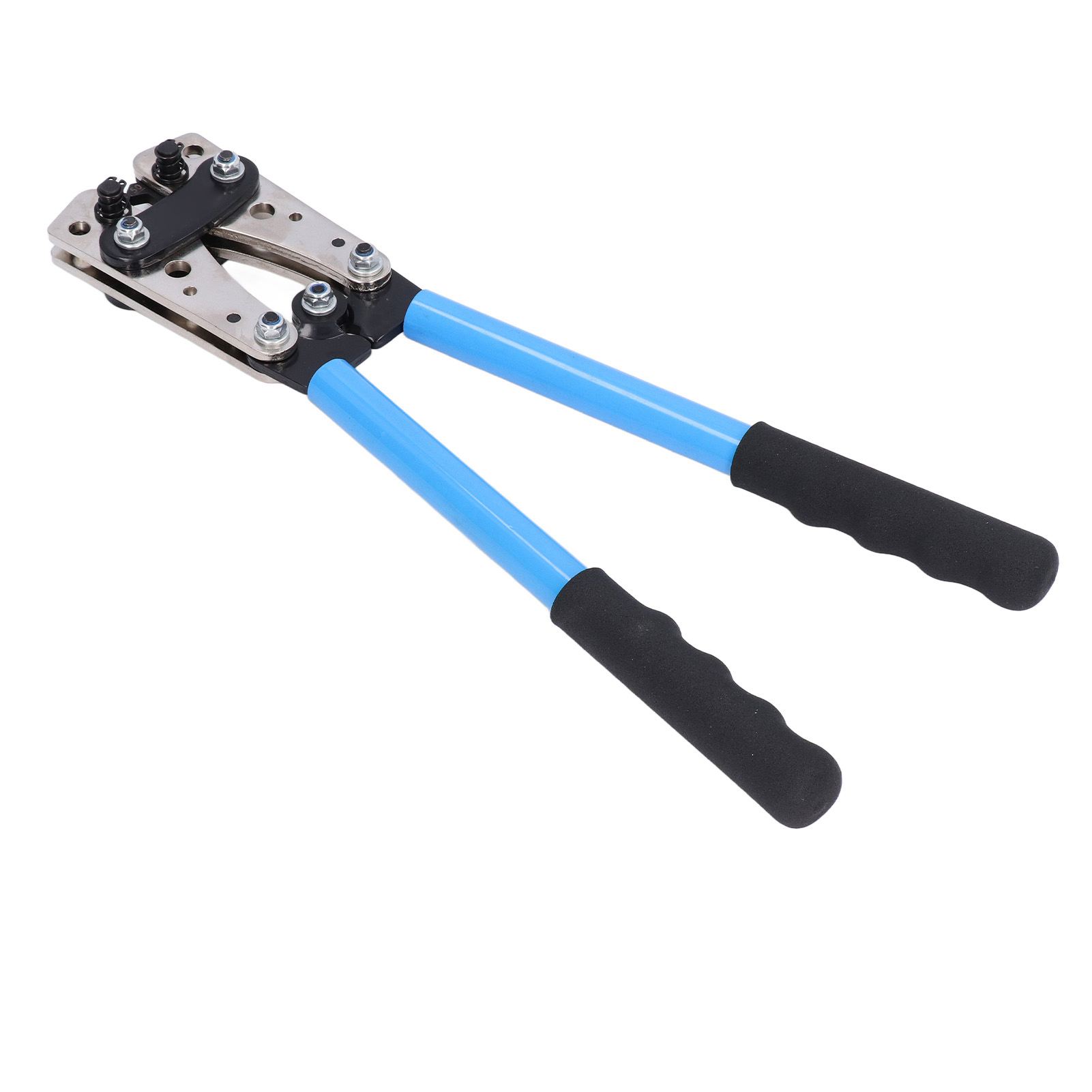 Crimpzange Aus Kohlenstoffstahl, Manuelle Crimpzange Für Kabel Von 22–10 Awg, Blau, Tragbar Und Robust