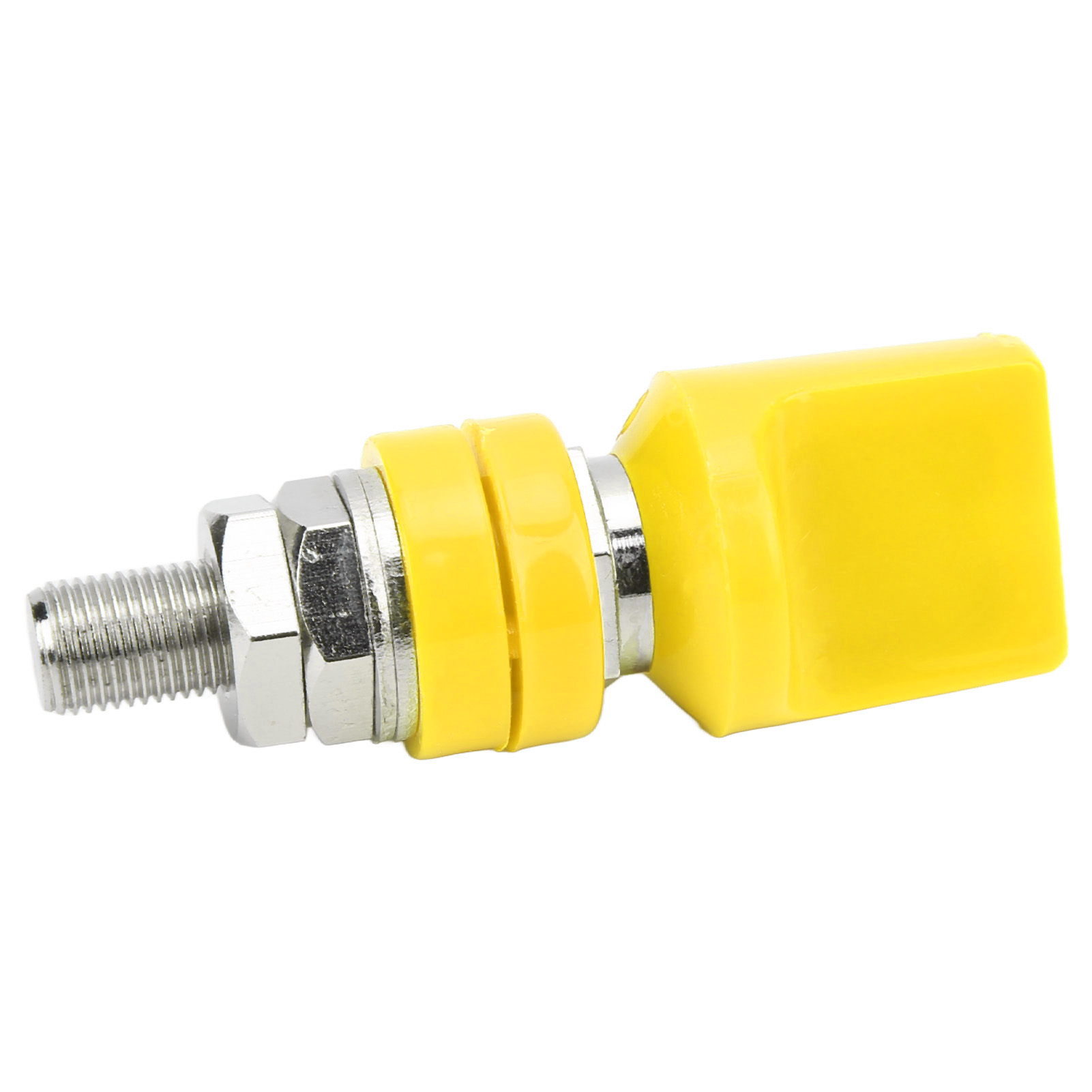 M10 100a Schraubklemmenverbinder Für 4mm Bananenstecker, Gelbe Drahtklemme, Hohe Stromstärke, Robuste Elektrische Verdrahtung.