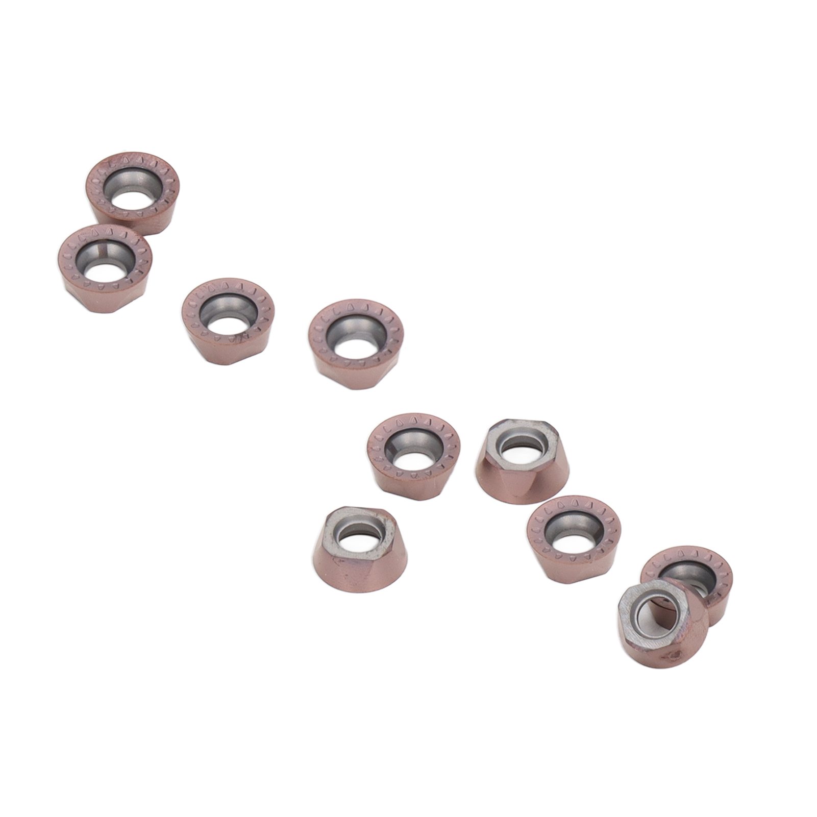 10 Rpmt10t3moe-js Rund-hartmetall-wendeschneidplatten, Cnc-drechselwerkzeuge, Bronzebeschichtet, Präzisionsschneider, 10er-packung