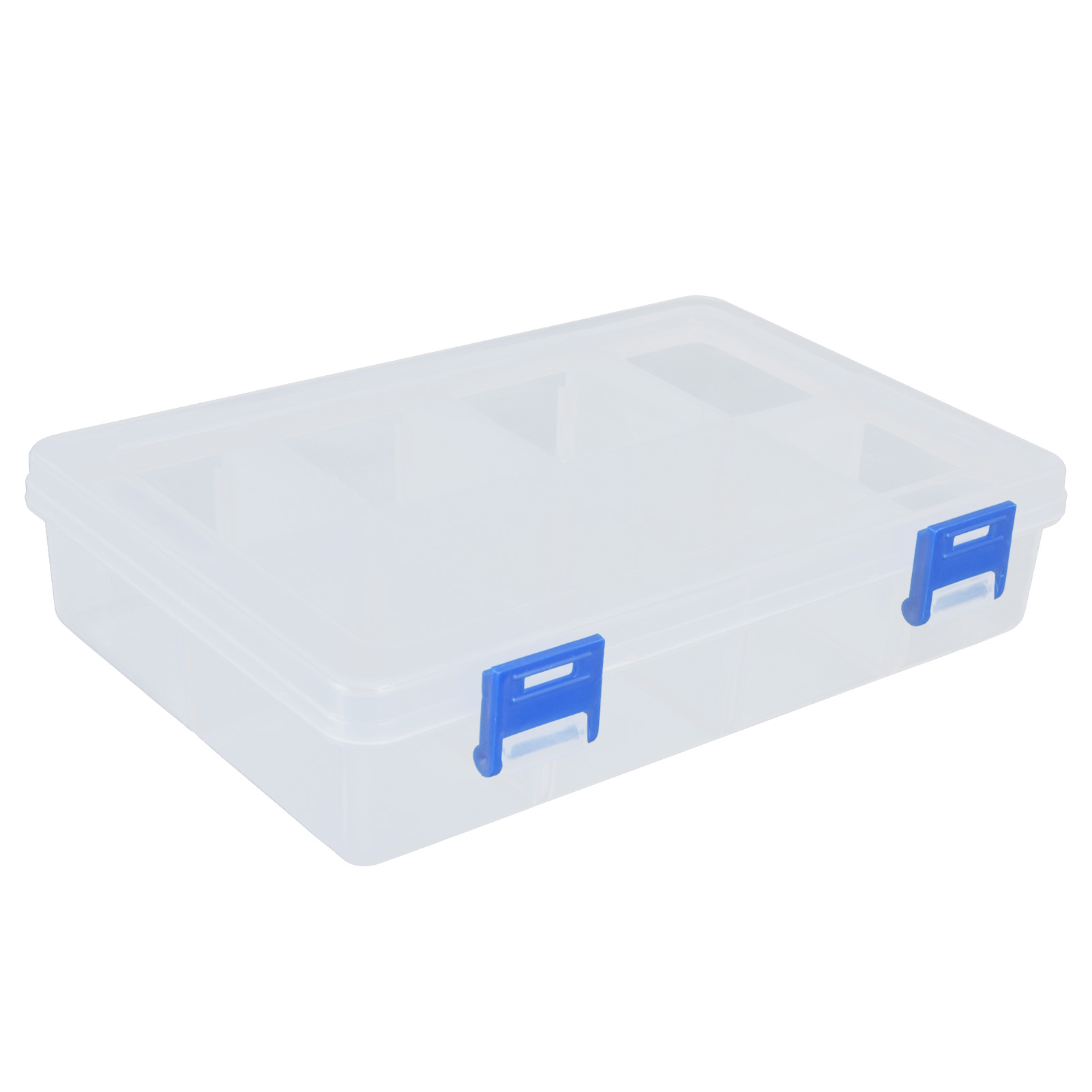 3-teilige Transparente Aufbewahrungsbox, Herausnehmbarer 8-fächer-organizer Mit Gitterstruktur Für Schrauben Und Kleinteile, Robuste Pp-sortierbox.