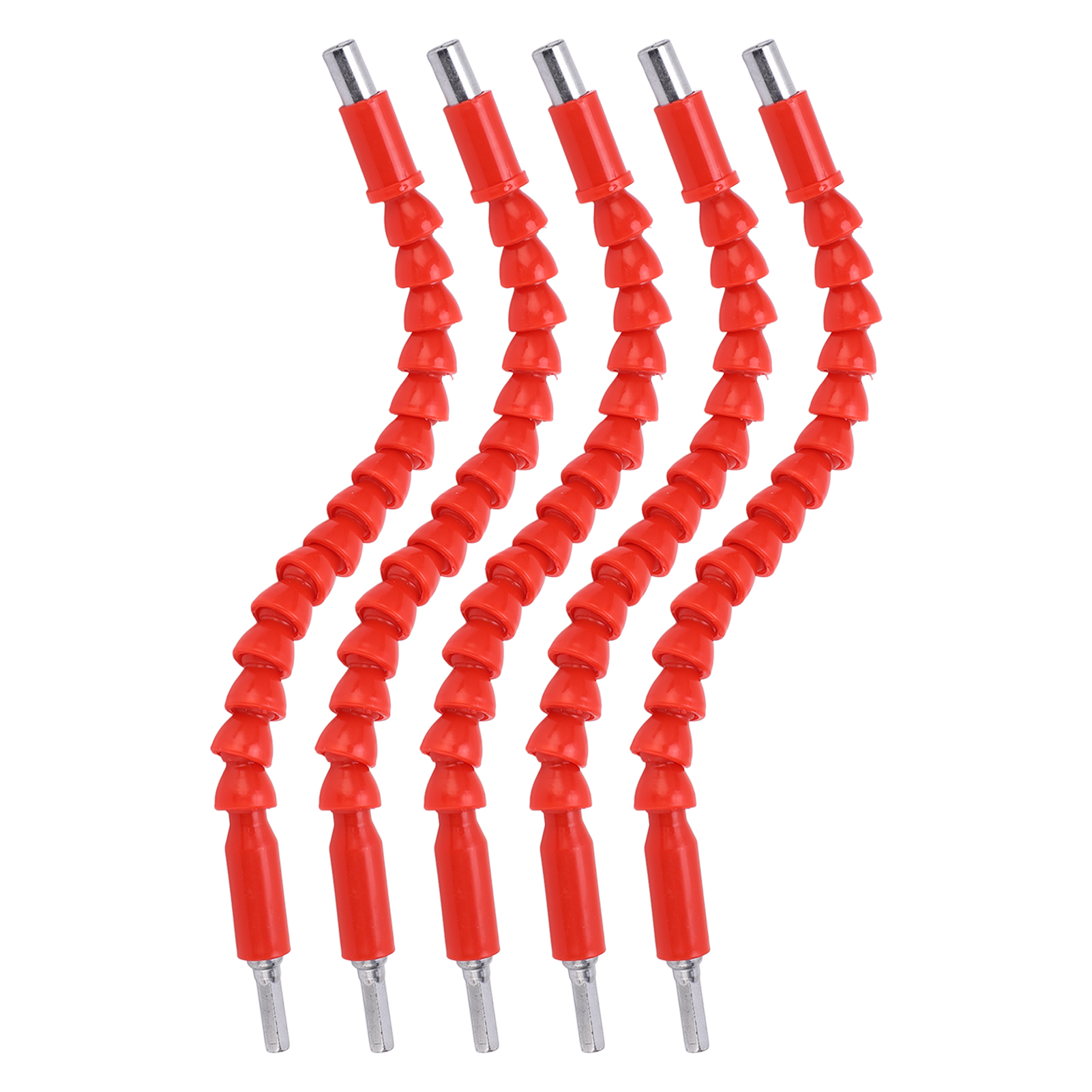 Set Mit 5 Flexiblen Bohrverlängerungen, 295 Mm/11,6 Zoll Flexibler Schaft, Universalbits Für Elektroschrauber