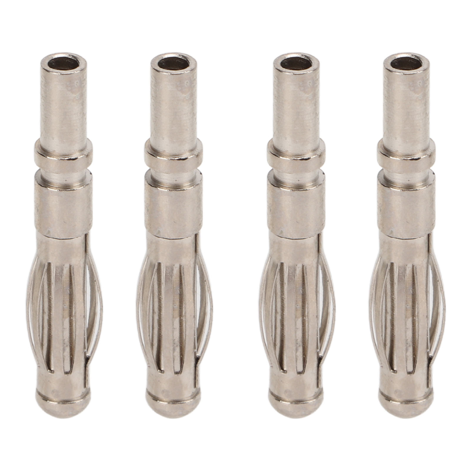 Packung Mit 20 Männlichen 4-mm-bananensteckern, Vernickeltem Kupferanschluss Für Elektronische Instrumente, Bananenstecker 21.120