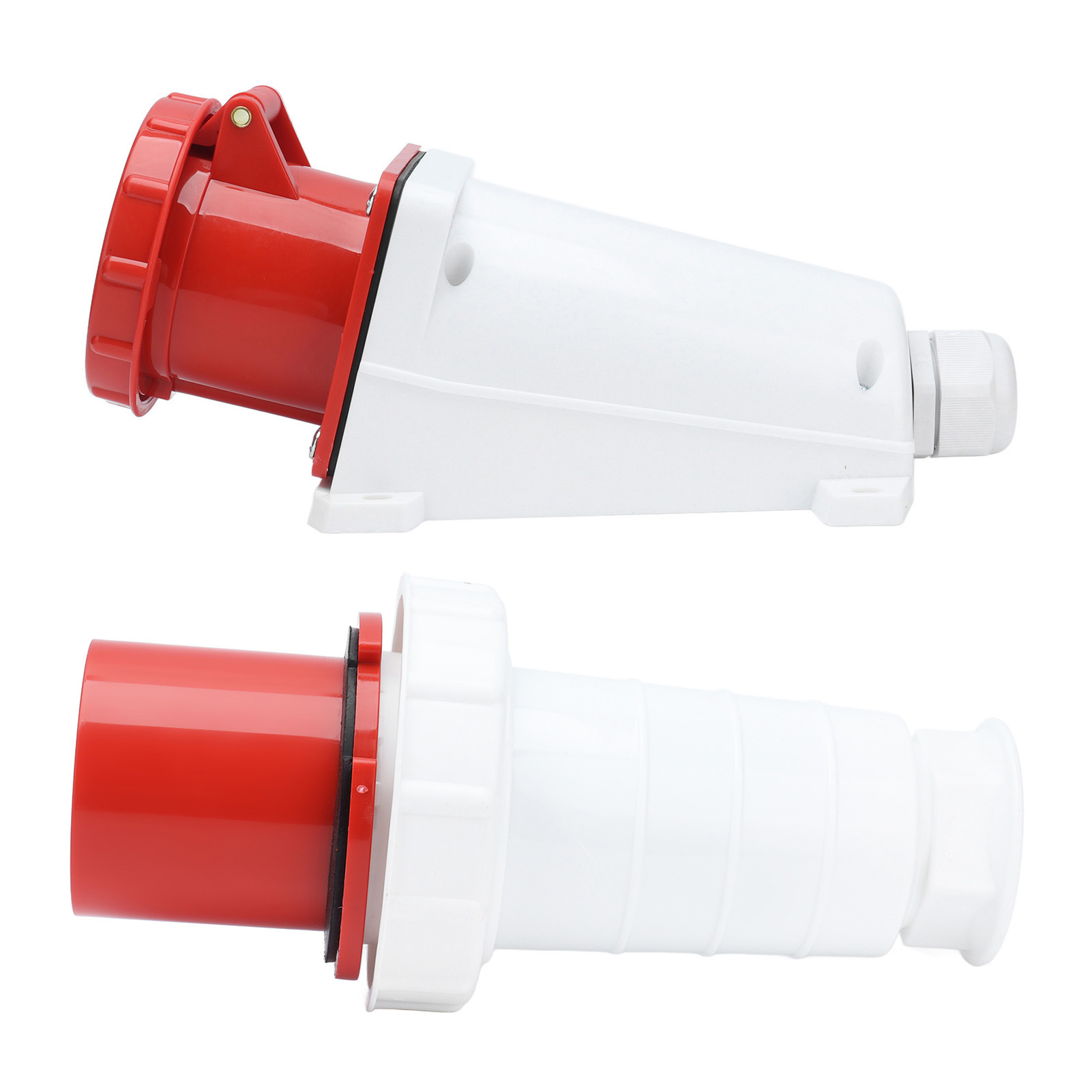 Ip67 Wasserdichte Buchse, 4-poliger 3p+e-industriestecker Für Avionik, 380–415 V, 63 A, Oberflächenmontage