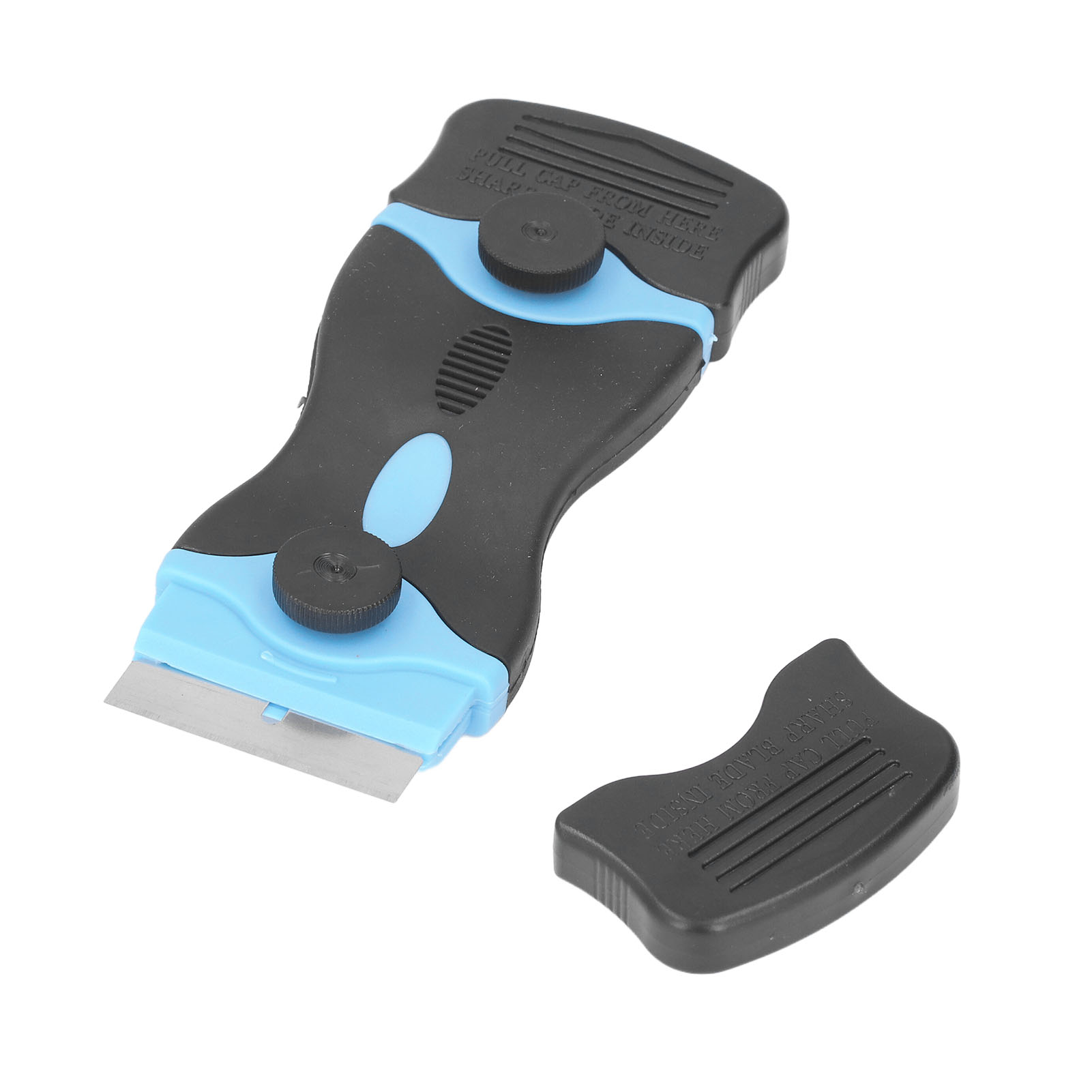 Set Mit 2 2-in-1 Abs-schabern, Metall- Und Kunststoffklingen, Reinigungswerkzeug In Schwarz Und Blau