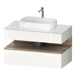 Duravit Waschtischunterschrank Qatego 100x55x60cm, E Ma/w g, Pl, 1 Schubkast.