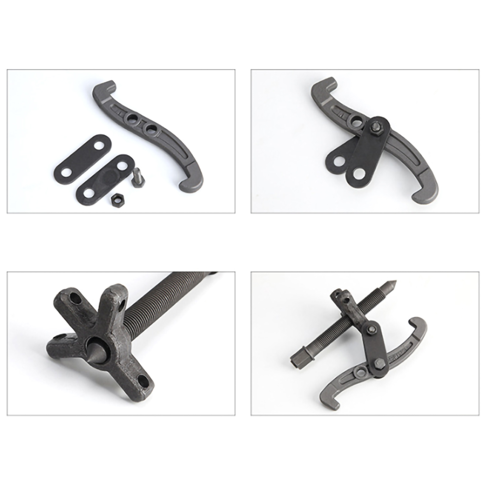 Dreiarmiger Abzieher Aus Hochkohlenstoffhaltigem Stahl, Multifunktionswerkzeug Zum Ausbau Von Lagern, 100 Mm/4 Zoll Doppellochverstellung.