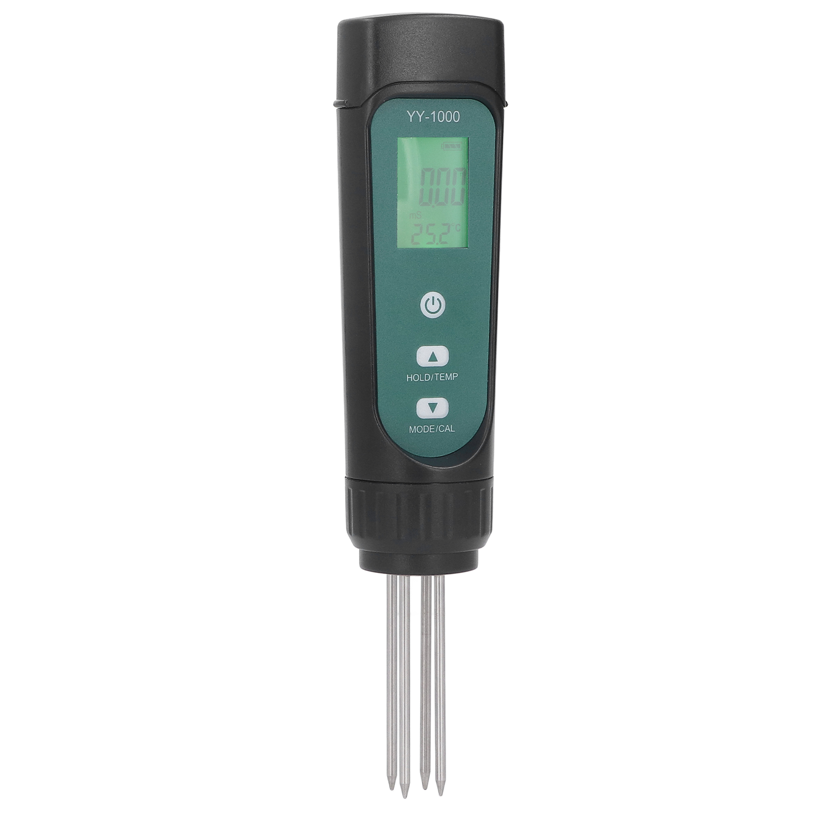 3-in-1 Digitaler Bodentester, Ec-temperatur- Und Feuchtigkeitsmesser, Hintergrundbeleuchtetes Led-display Für Den Garten, Praktisches Werkzeug.