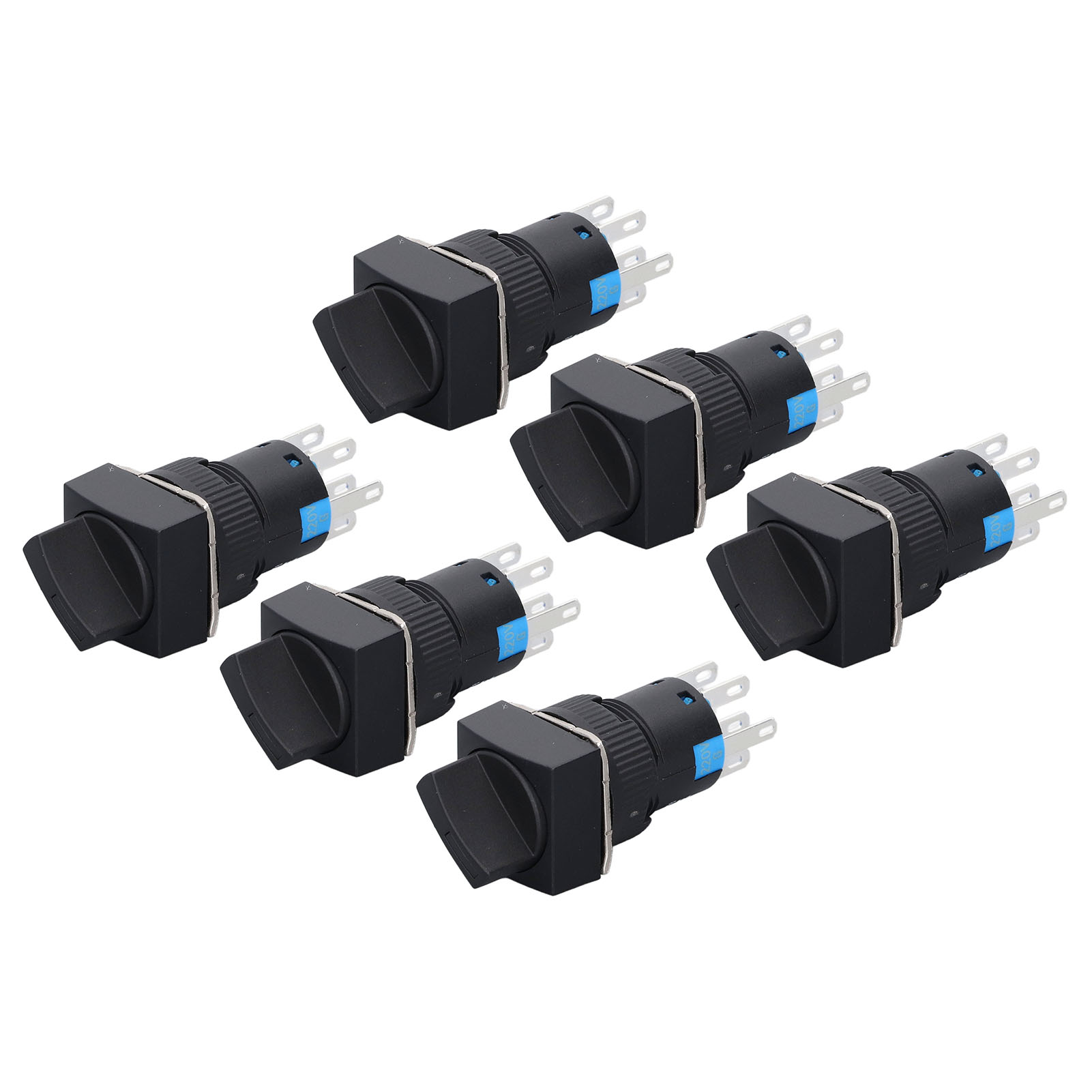 25-teiliger 3-gang-drehschalter, Abs-messing, Umschalter Für Verteilerkasten, 220 V, Grün