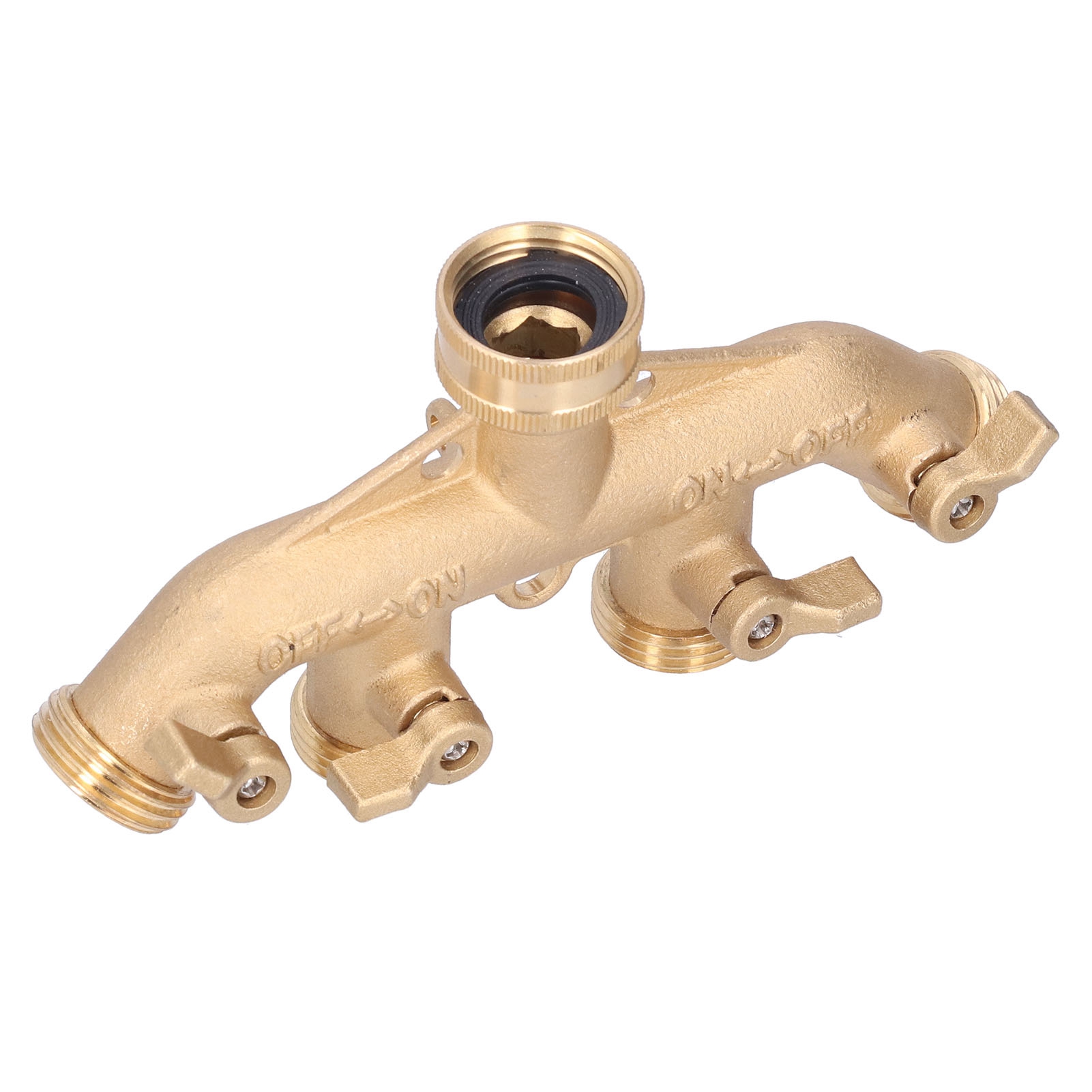 4-wege-wasserverteiler, Messing-gartenschlauchanschluss, 3/4-npt-verteiler, Mehrfachverbinder