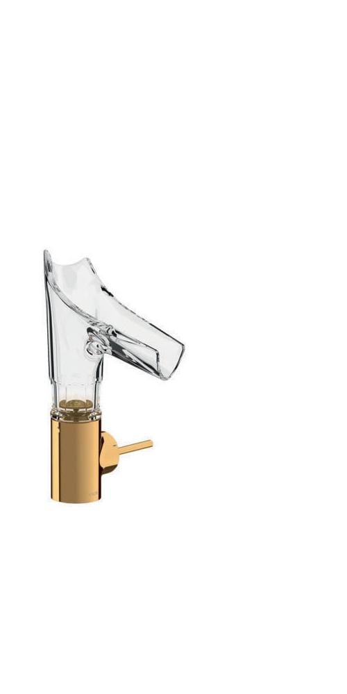 hansgrohe Waschtisch-Einhebelmischer Axor Starck V 140 m Glas, unver Abl., Facettensch, po g op