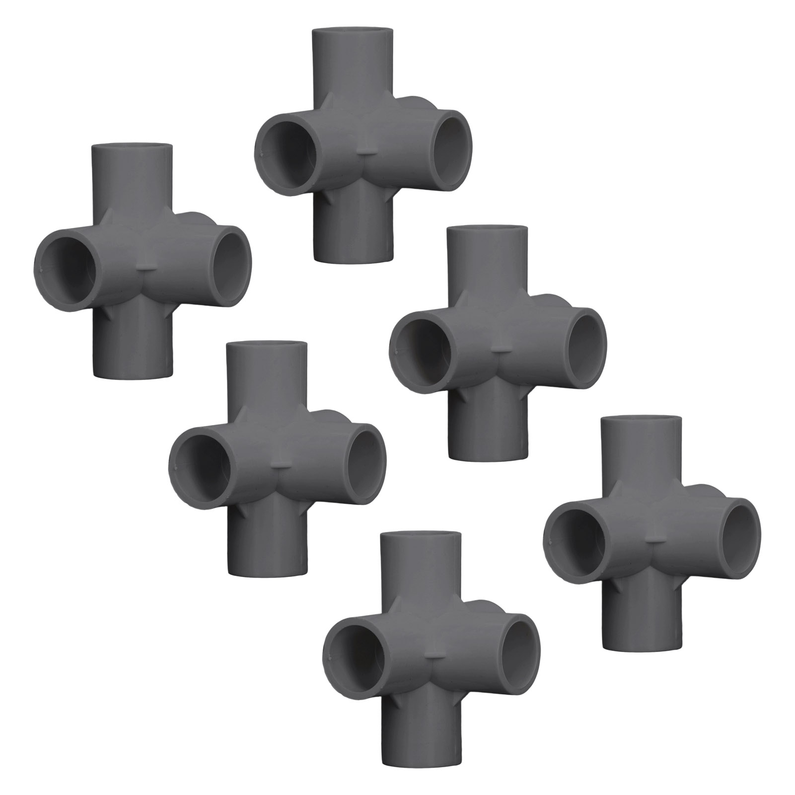 25-mm-pvc-fitting, 10 Stück, 5-wege-winkelstück Schwarz Für Möbel, Gewächshäuser, Zelte, Winkelrohrverbinder, Robustes Montagezubehör.