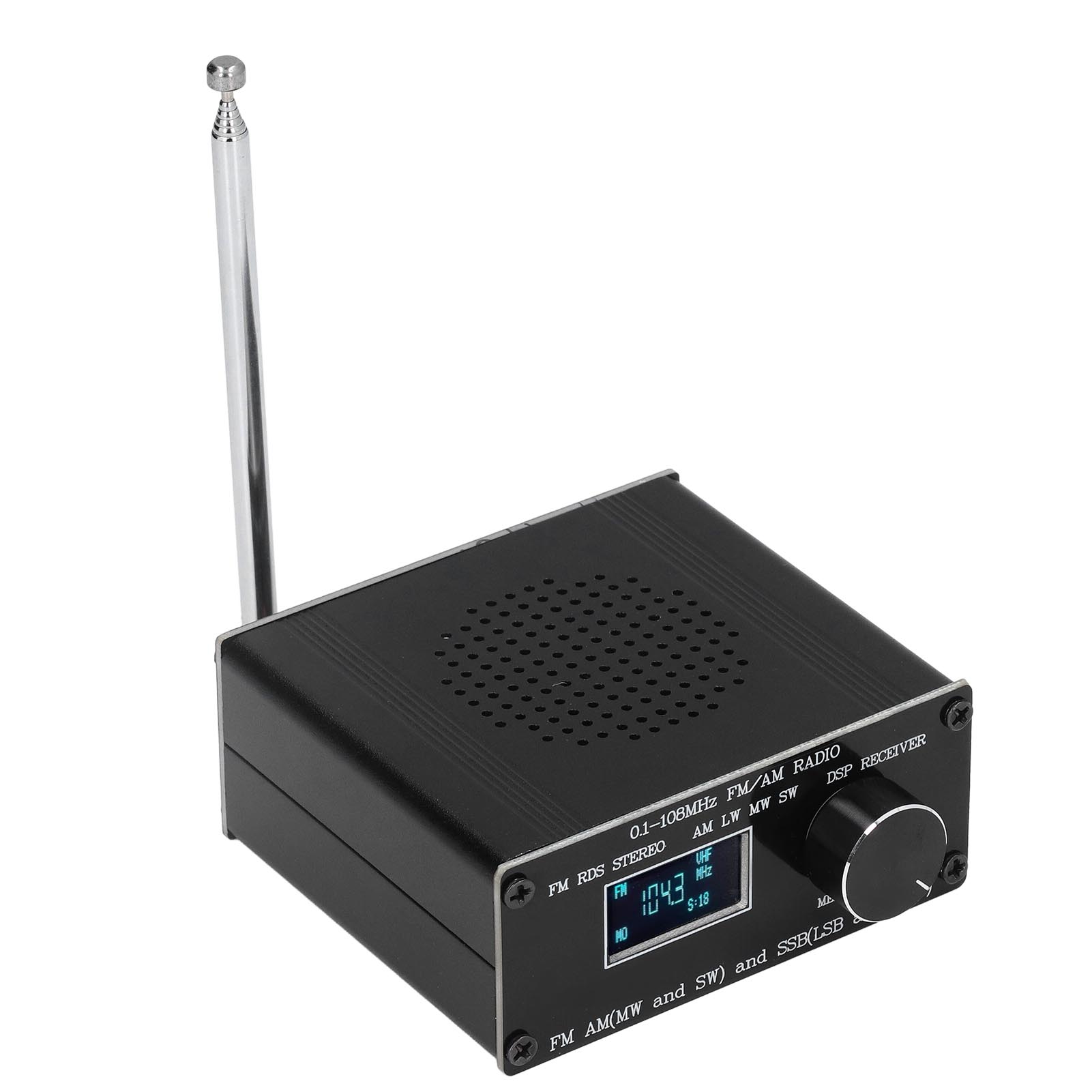 Ats-60 Fm Am Ssb 0,1-108 Mhz Radioempfänger Mit Eingebautem Akku, Tragbarer Vollfrequenzempfänger