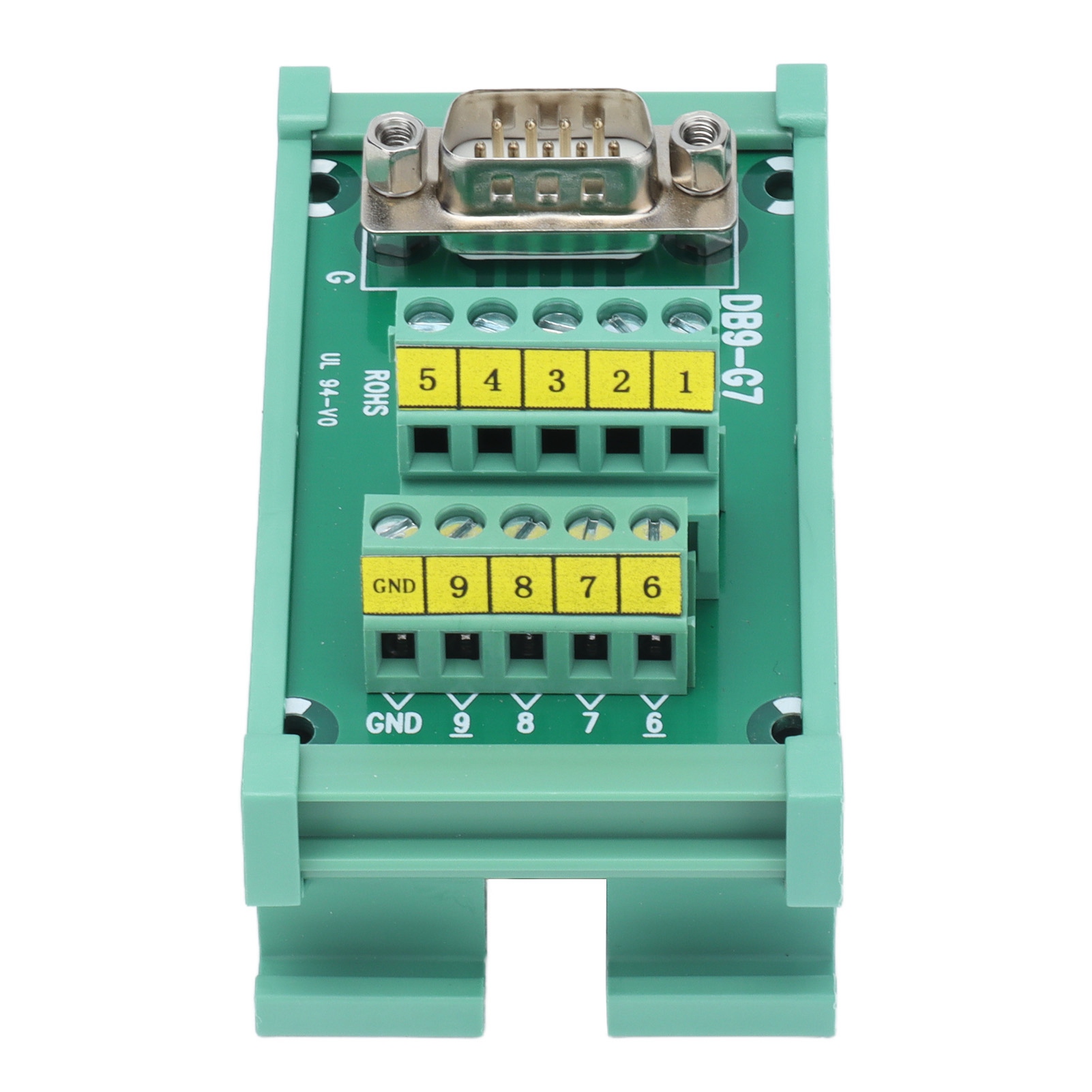 Db9-stecker Auf Klemmenblock, Leiterplattenadapter, Gerader Stecker Mit Gehäuse, Dc60v Db9-g7